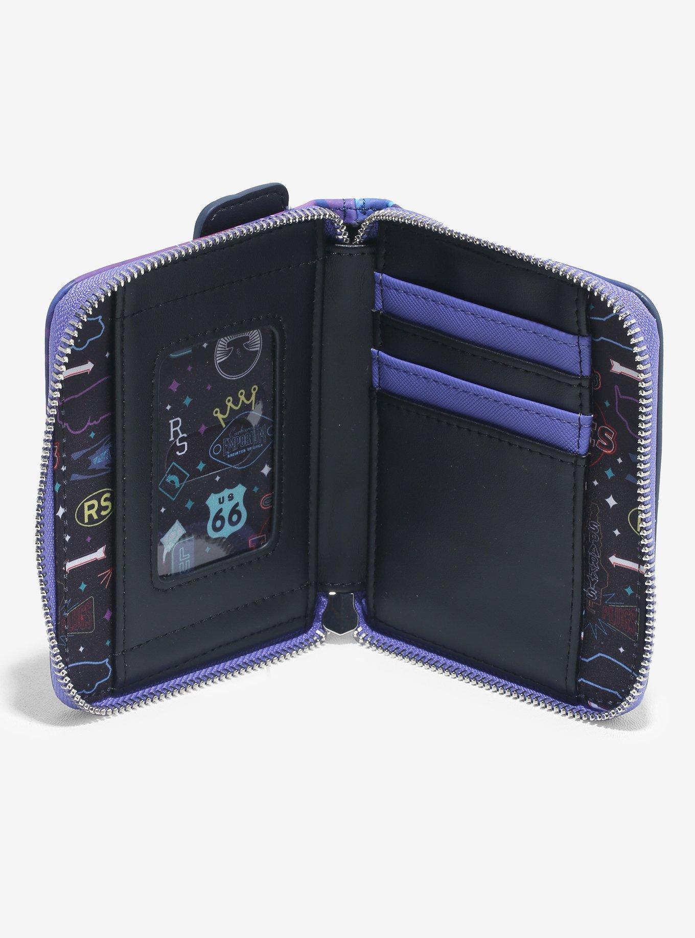 Loungefly Disney Pixar Cars Lightning McQueen & Sally Nighttime Glow-in-the-Dark Zip Wallet — BoxLunch Exclusive