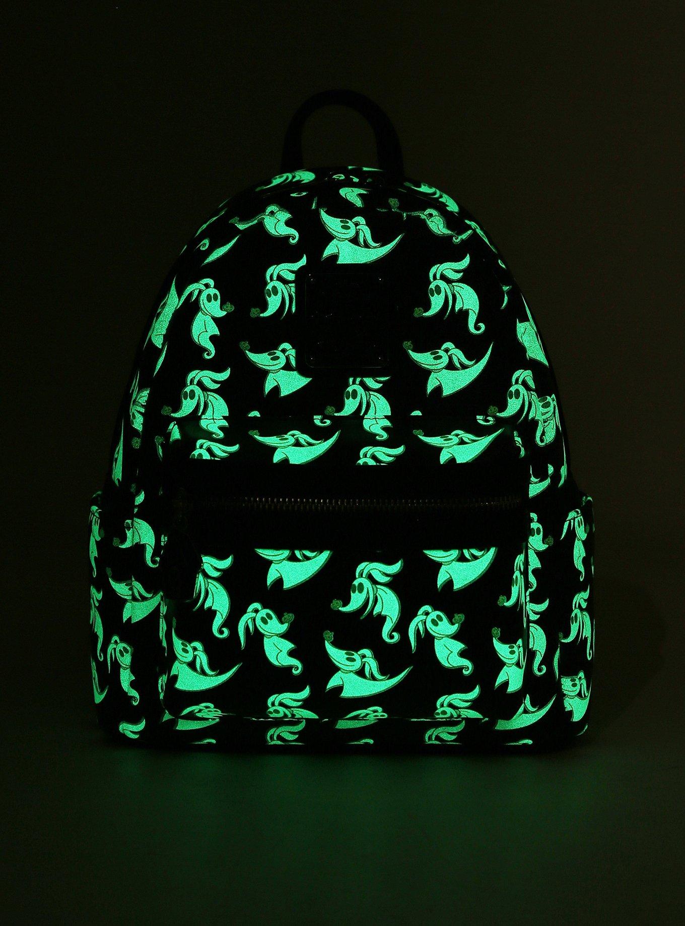 Loungefly Disney The Nightmare Before Christmas Zero Allover Print Glow-in-the-Dark Mini Backpack — BoxLunch Exclusive, , hi-res