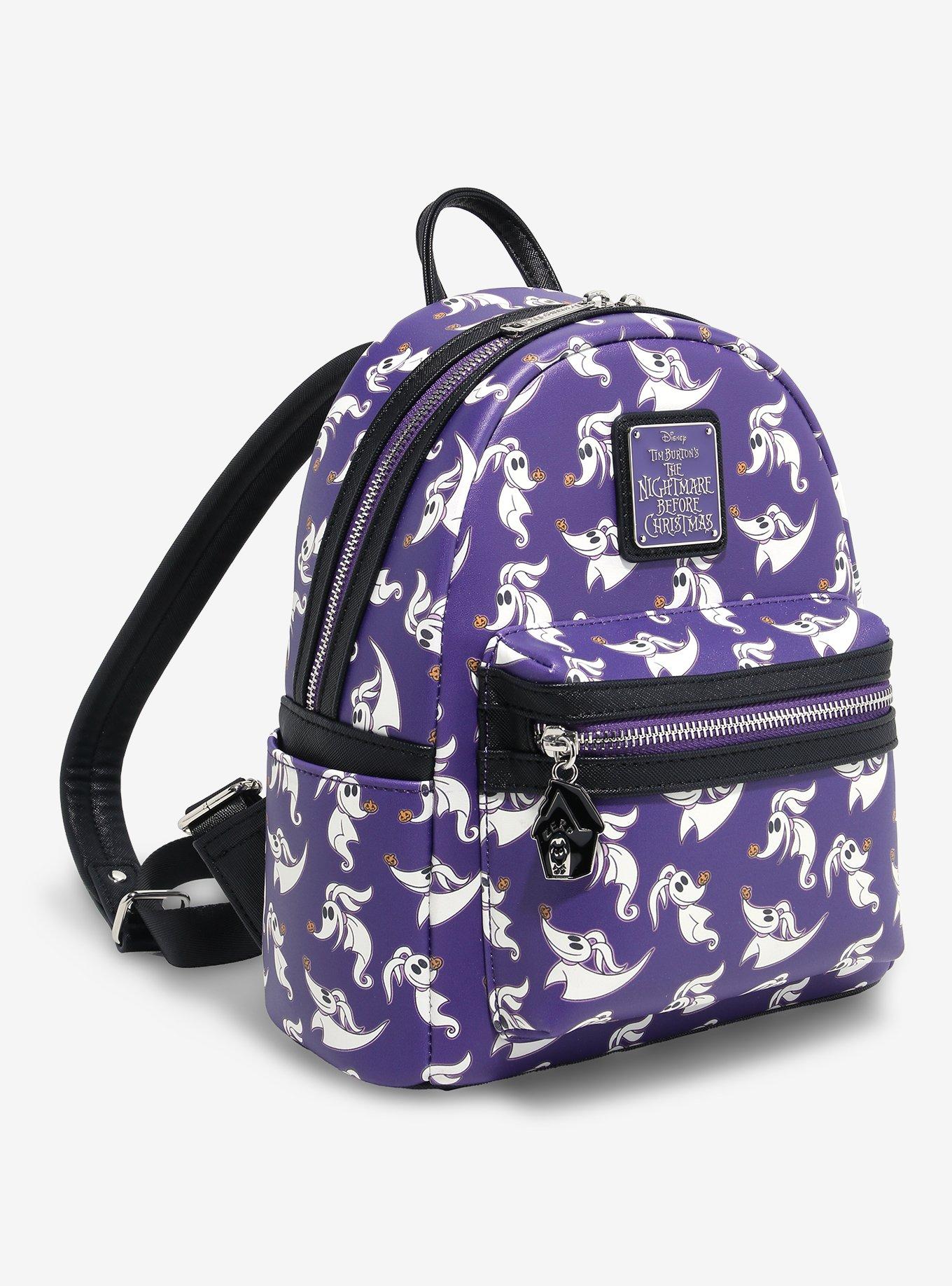 Loungefly Disney The Nightmare Before Christmas Zero Allover Print Glow-in-the-Dark Mini Backpack — BoxLunch Exclusive, , alternate