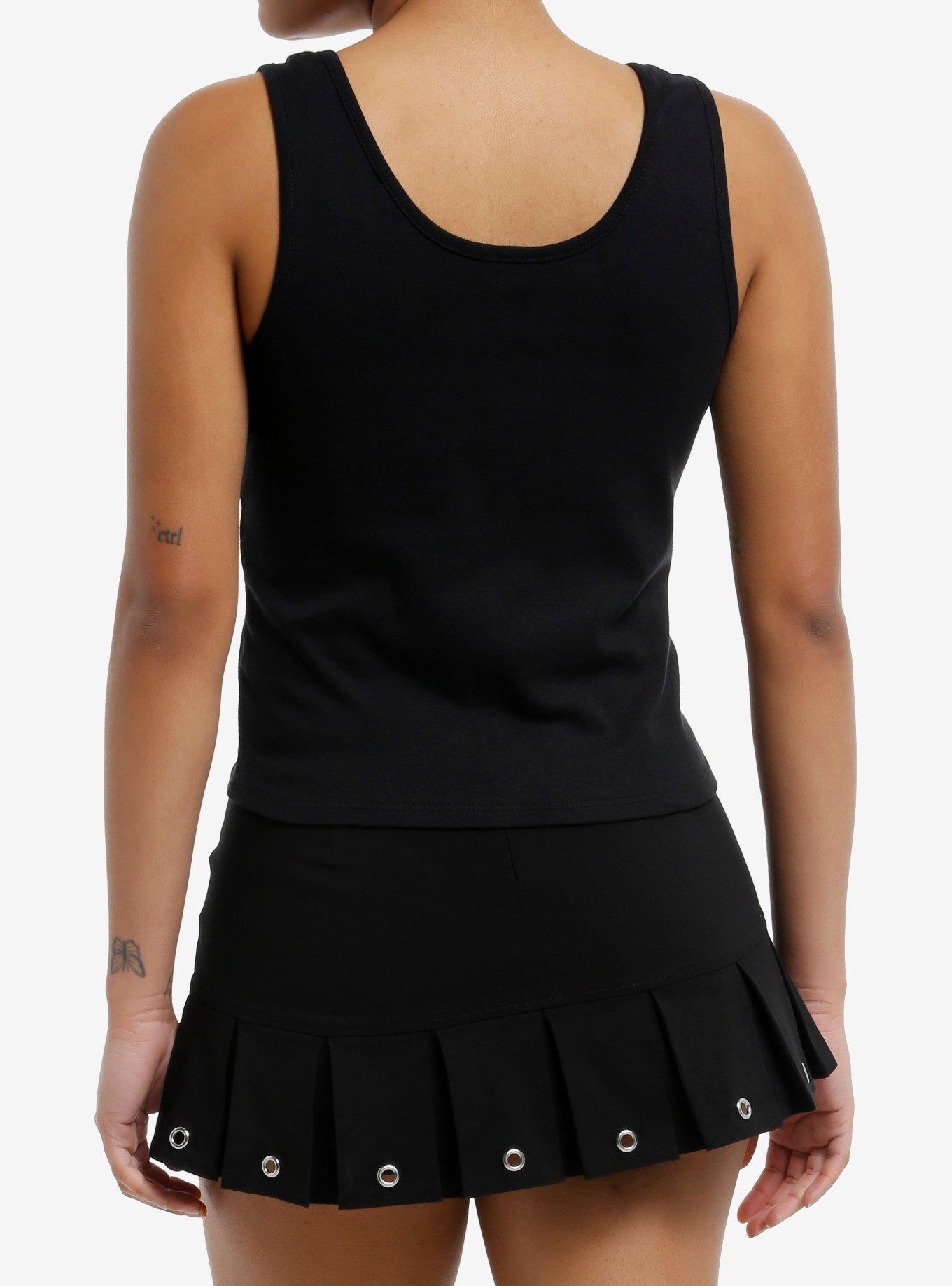 Korn Cheetah Logo Girls Tank Top, BLACK, alternate