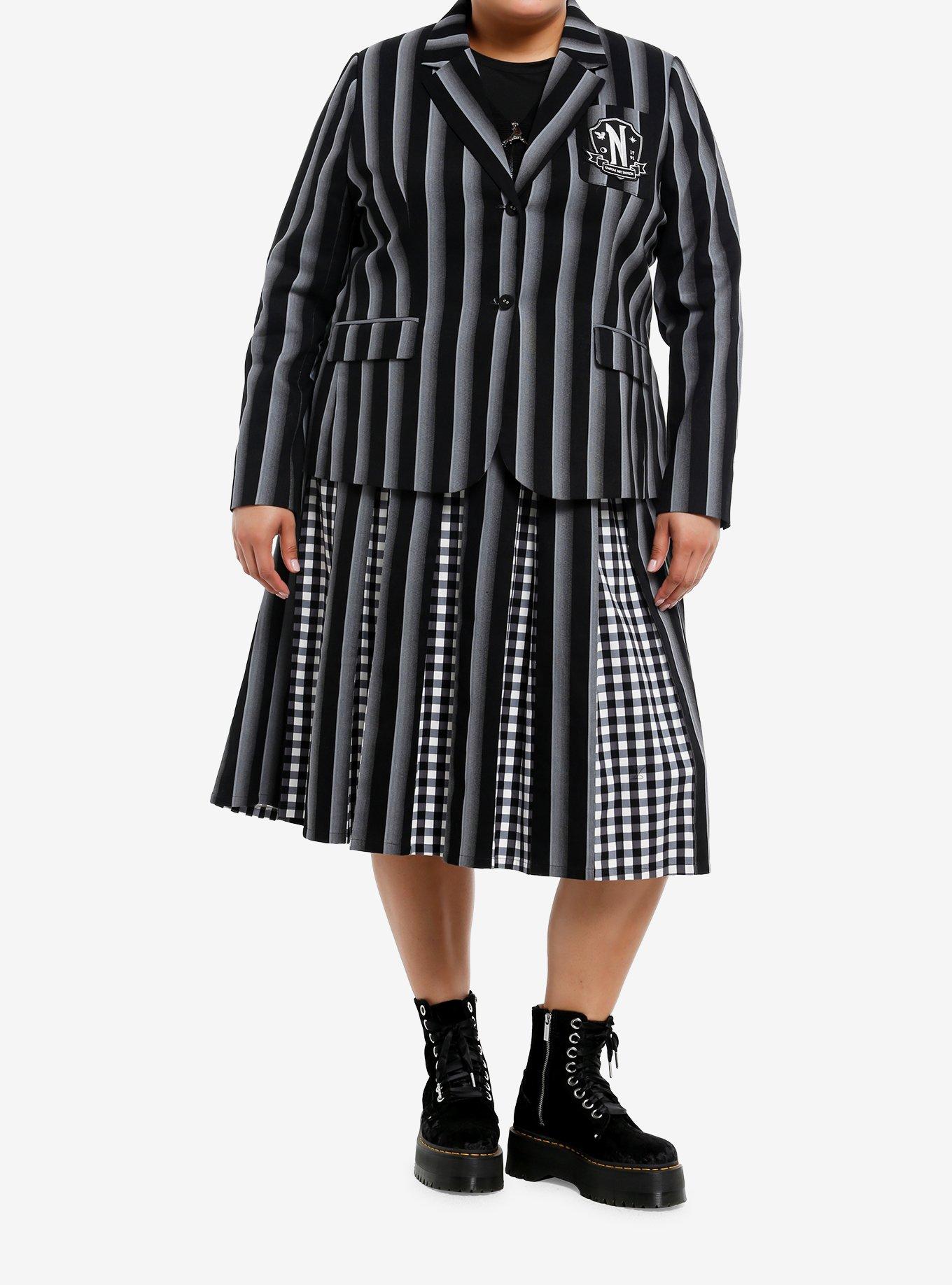 Wednesday Nevermore Academy Uniform Blazer Plus Size, , hi-res