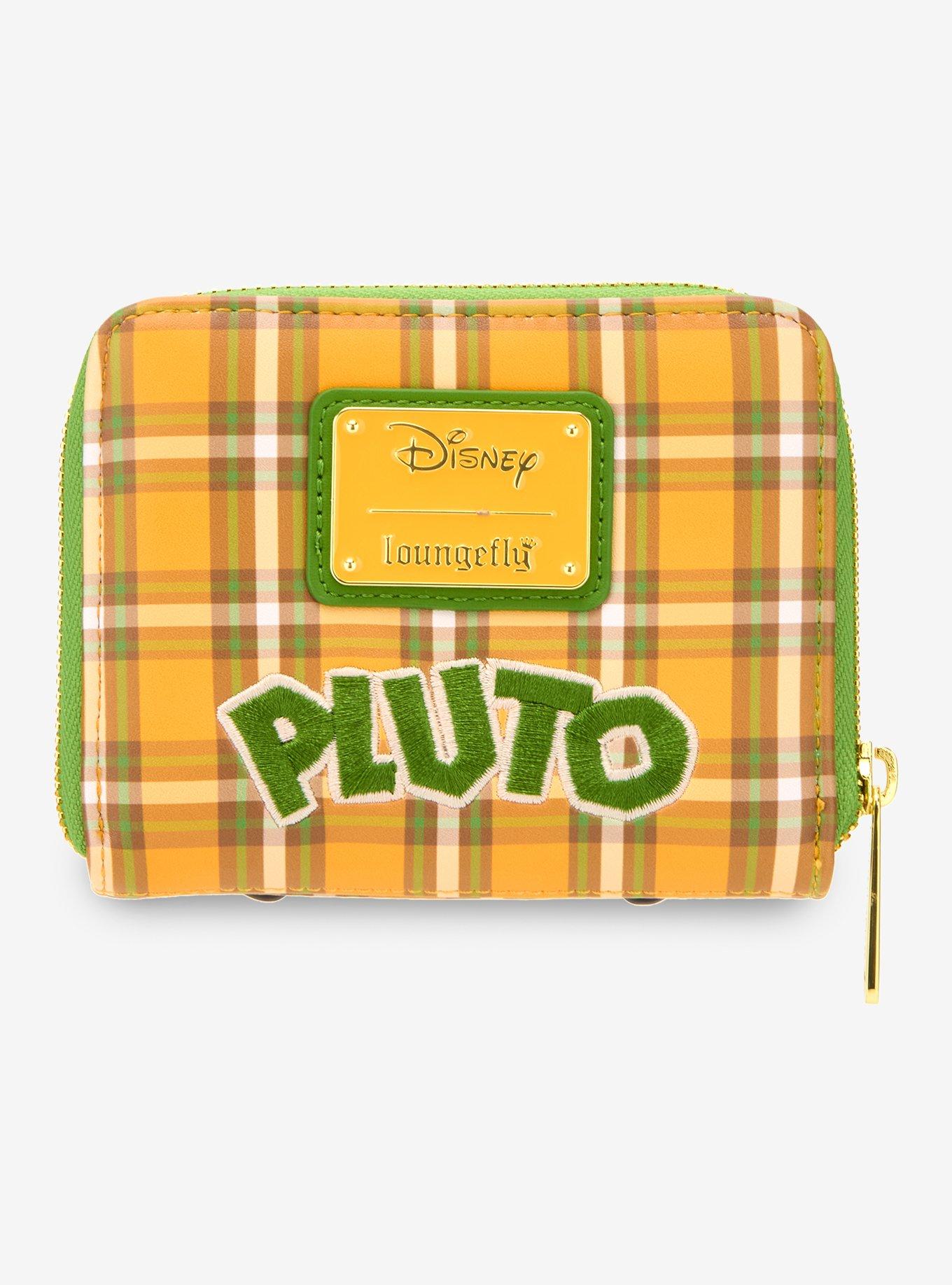Loungefly Disney Pluto Plaid Mini Zipper Wallet, , alternate
