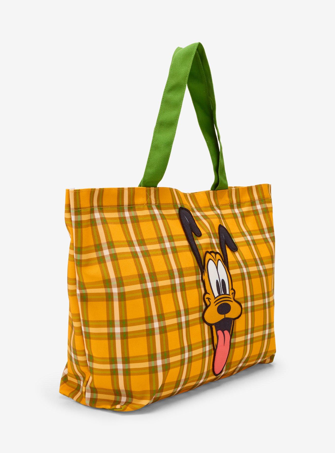 Disney Pluto Plaid Tote Bag, , alternate