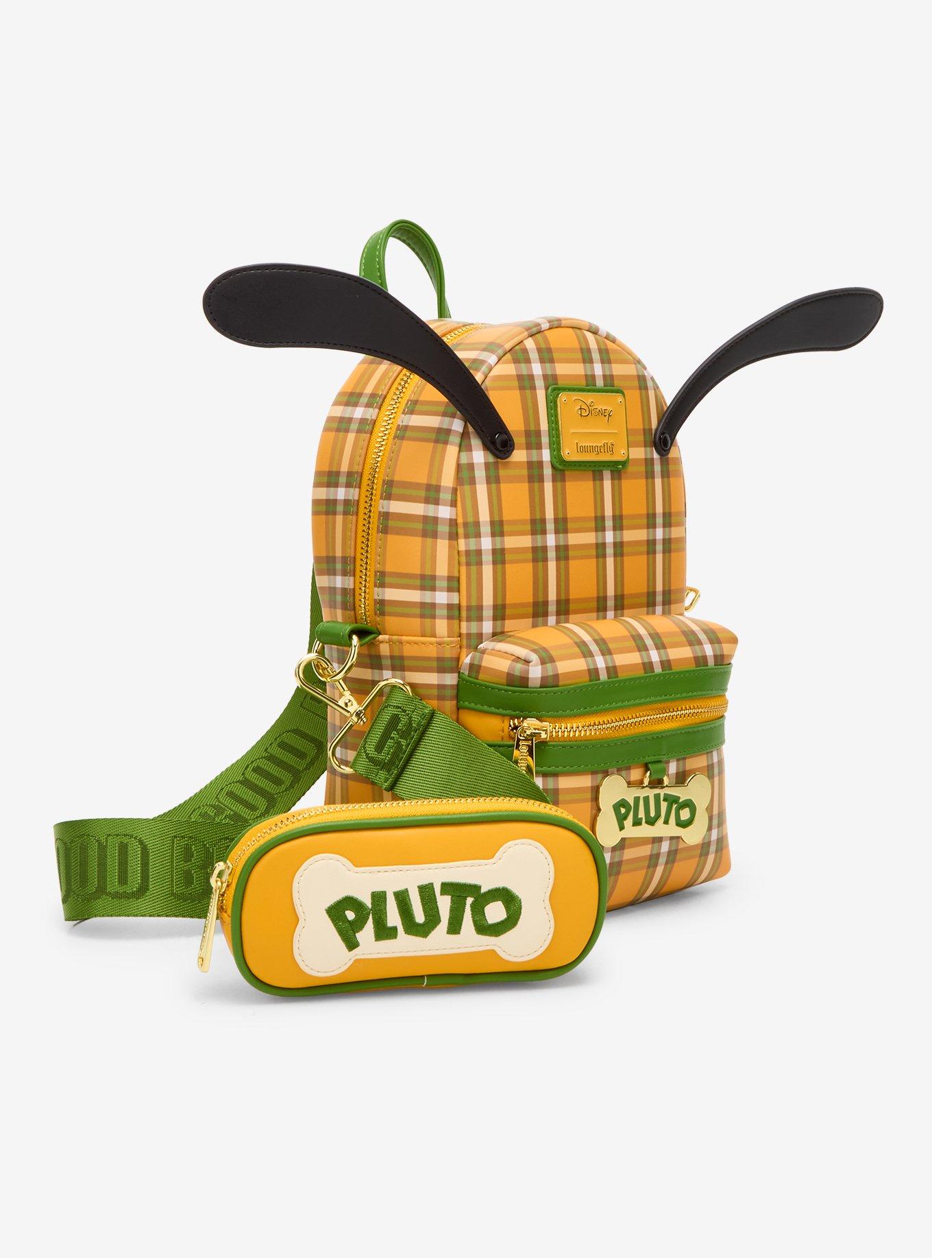 Loungefly Disney Pluto Plaid Sling Bag, , hi-res