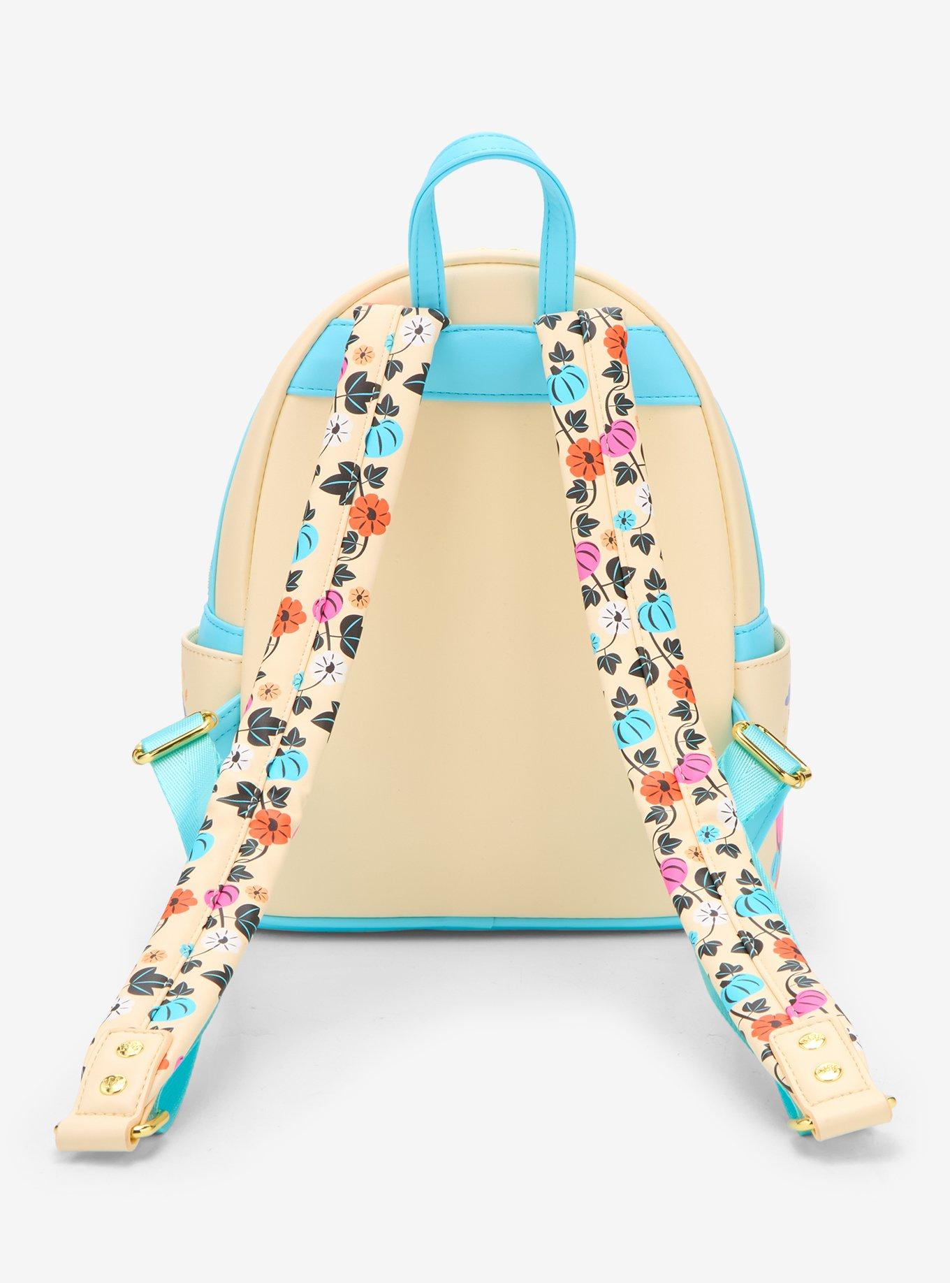 Loungefly Disney Mickey Mouse And Friends Halloween Floral Mini Backpack, , alternate