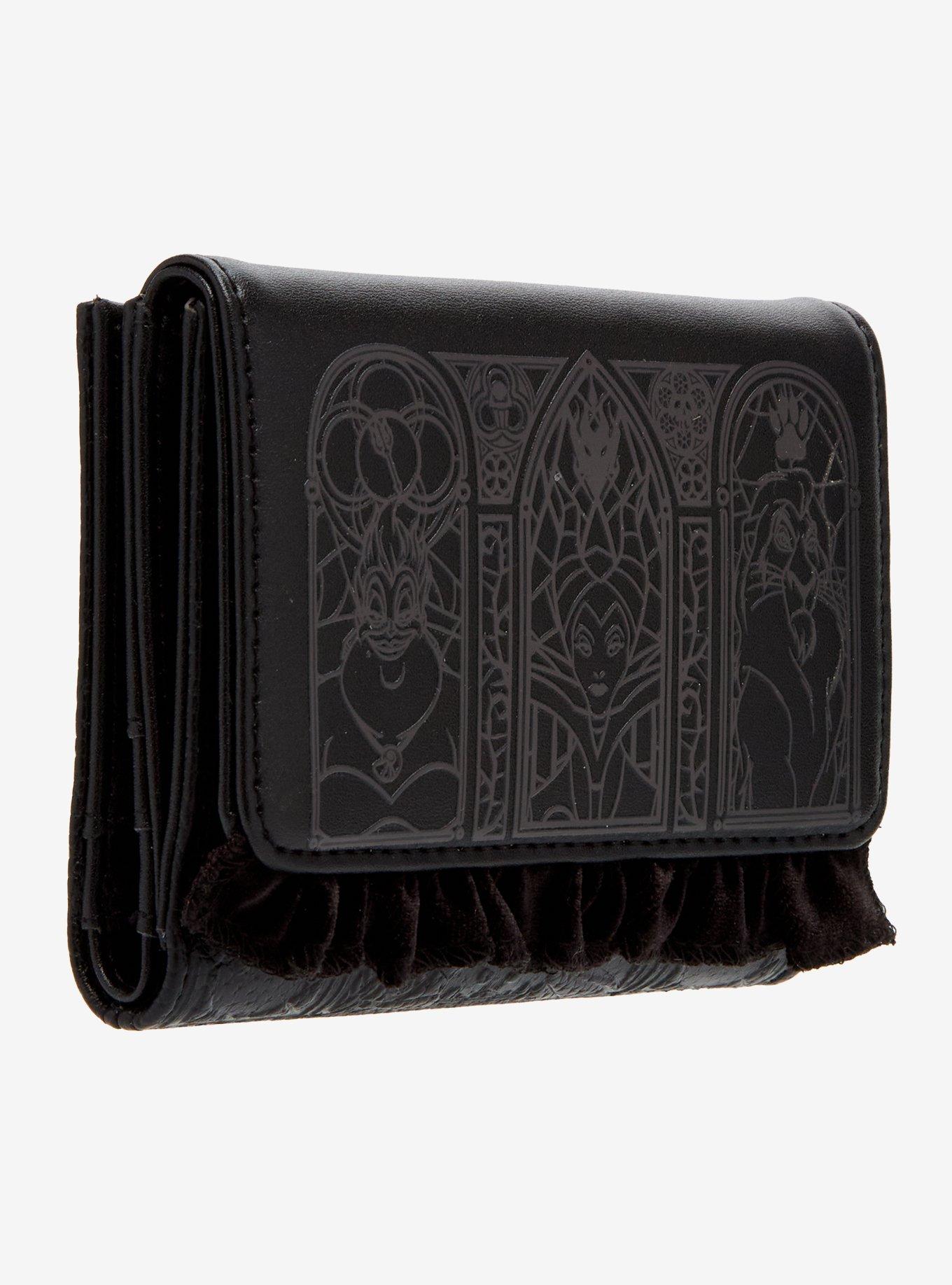 Loungefly Disney Villains Windows Velvet Ruffle Mini Wallet, , hi-res