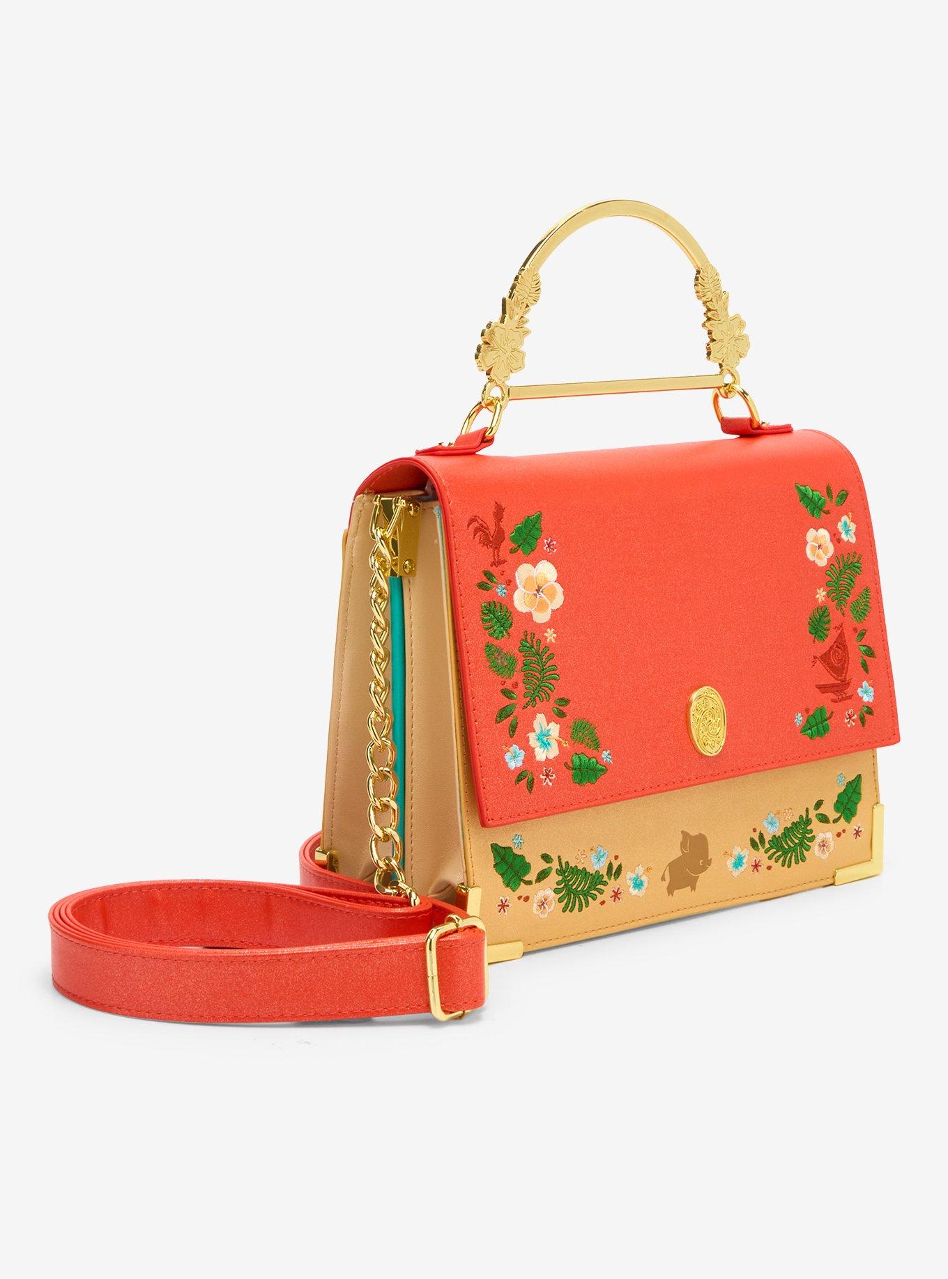Loungefly Disney Moana Floral Handle Crossbody Bag, , hi-res