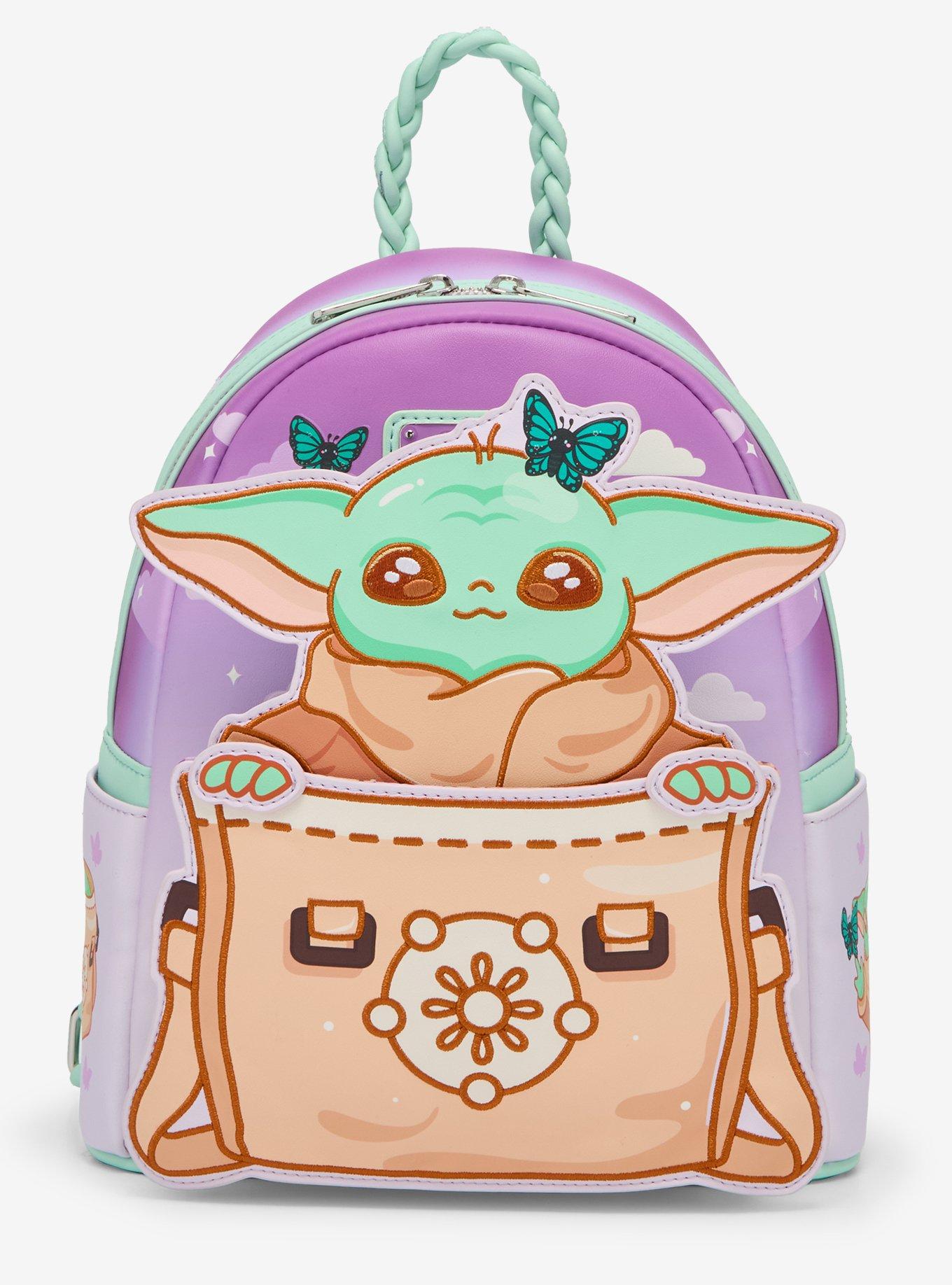 Loungefly Star Wars The Mandalorian Grogu Peeking Mini Backpack, , hi-res