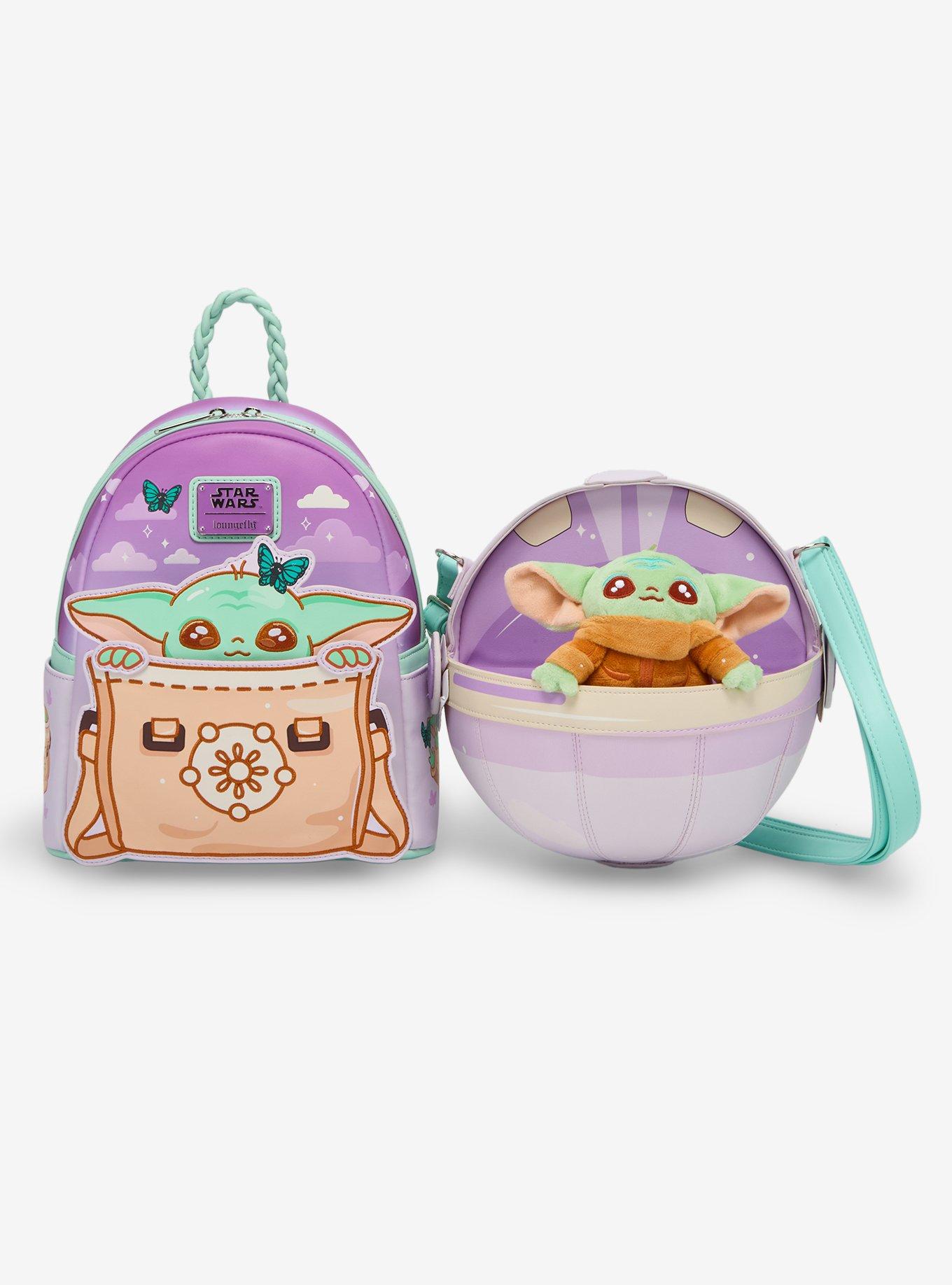 Loungefly Star Wars The Mandalorian Grogu Peeking Mini Backpack, , alternate
