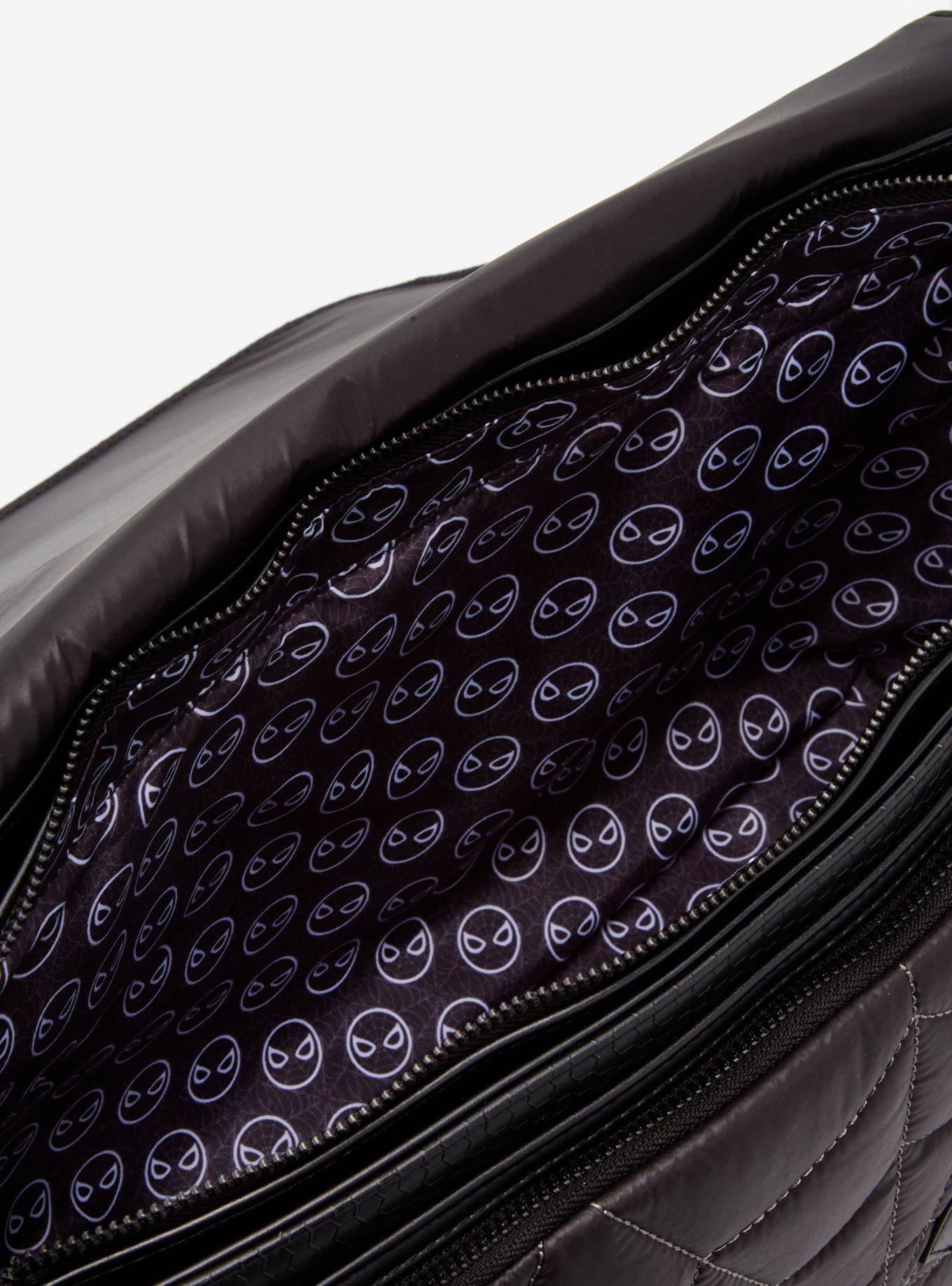 Loungefly Marvel Spider-Man Black & White Messenger Bag, , alternate