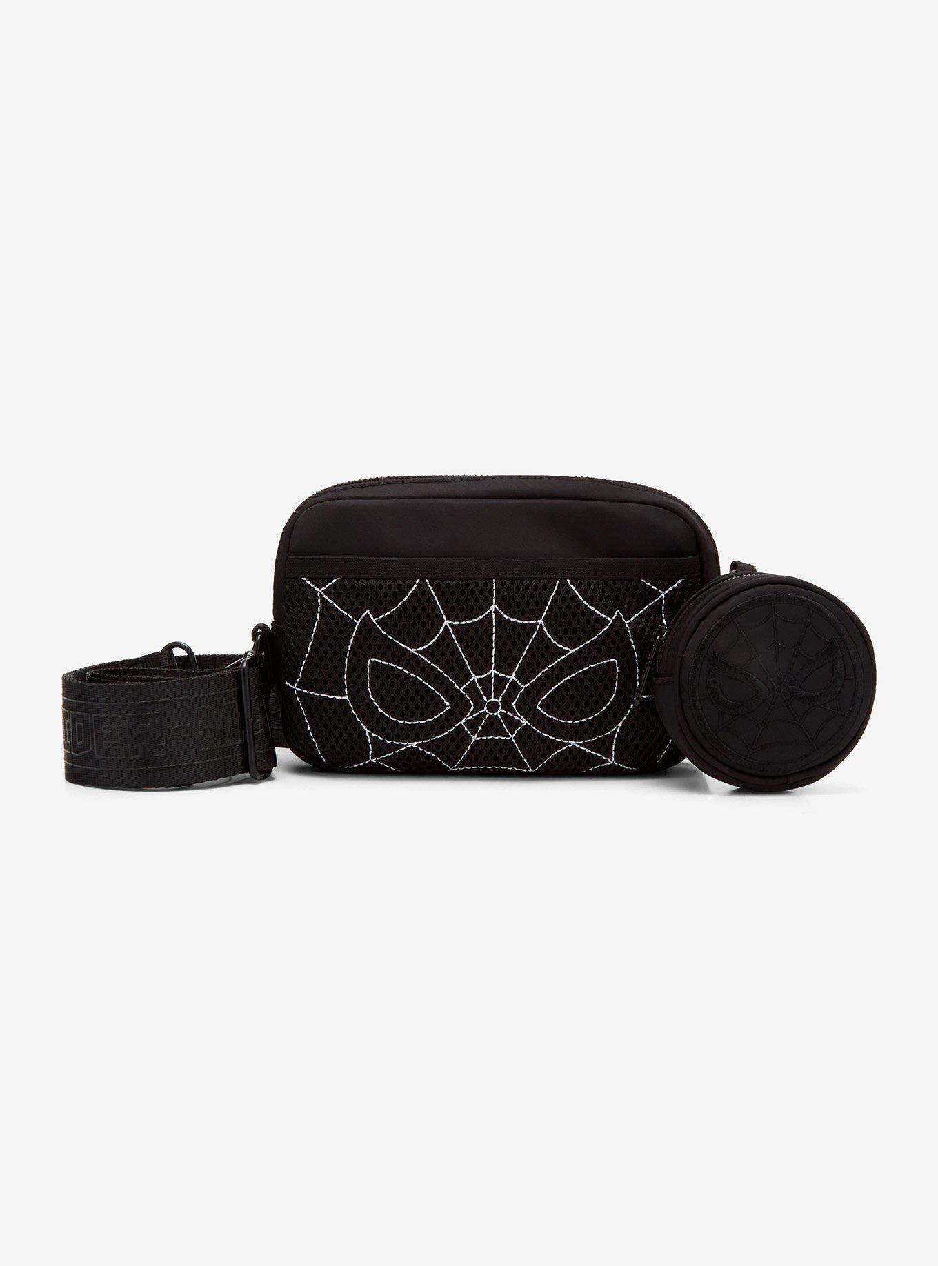 Loungefly Marvel Spider-Man Black Sling Bag With Coin Purse, , hi-res