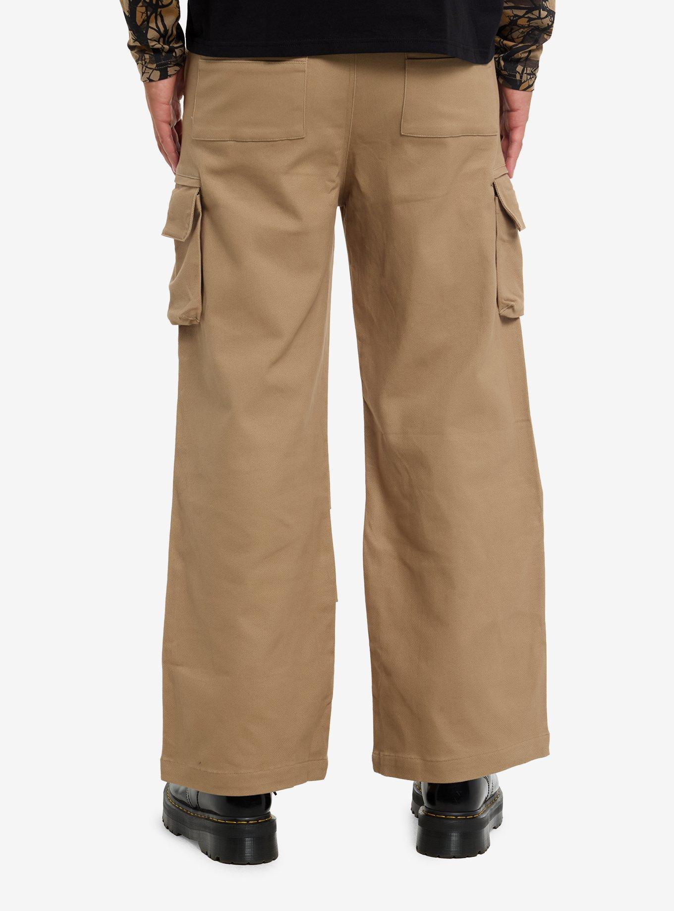 Khaki Cargo Pants, , hi-res