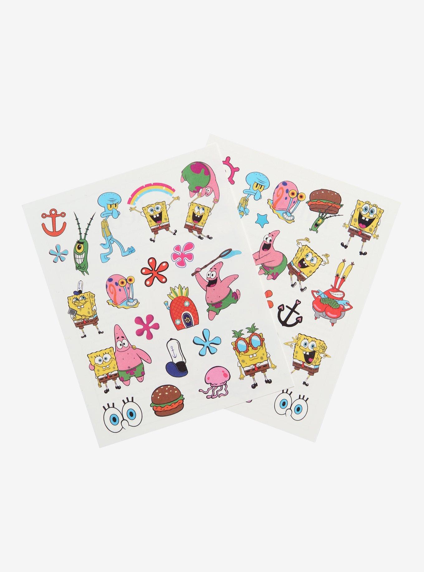 INKED SpongeBob SquarePants Temporary Tattoo Set, , hi-res