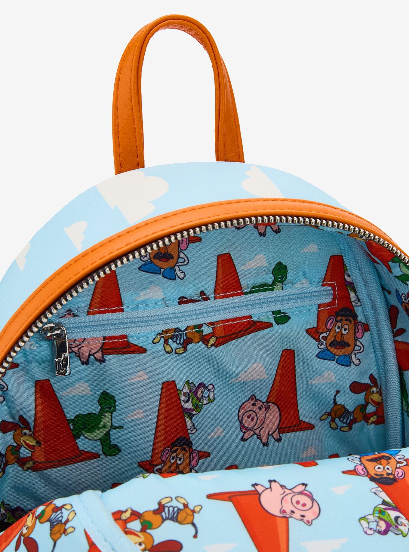 Loungefly Disney Pixar Toy Story 2 Walking Cones Scene Mini Backpack - BoxLunch Exclusive, , alternate