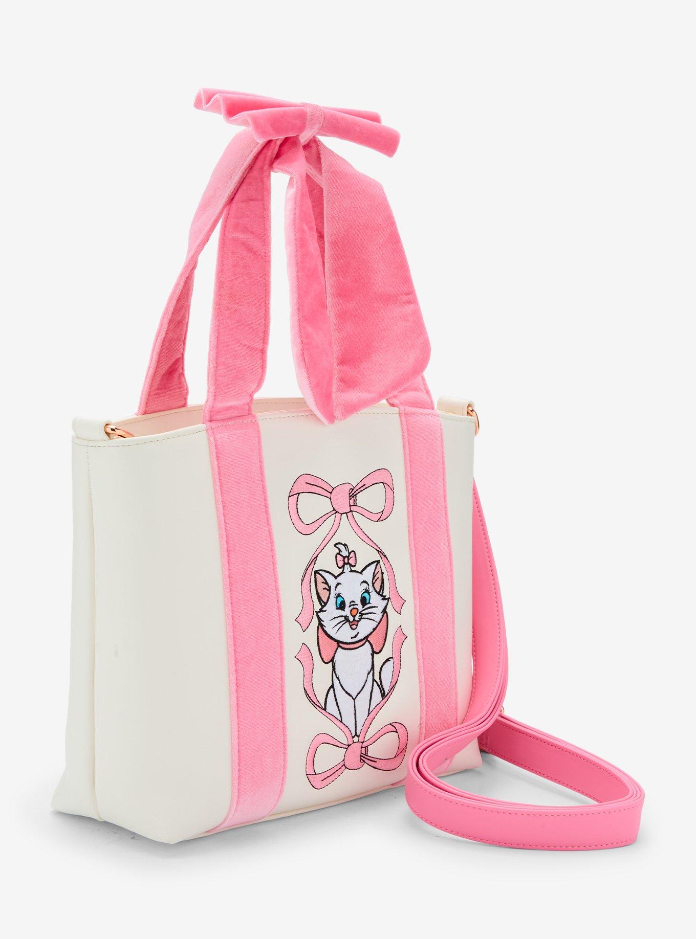 Loungefly Disney The Aristocats Marie Velvet Bow Tote Bag - BoxLunch Exclusive, , alternate
