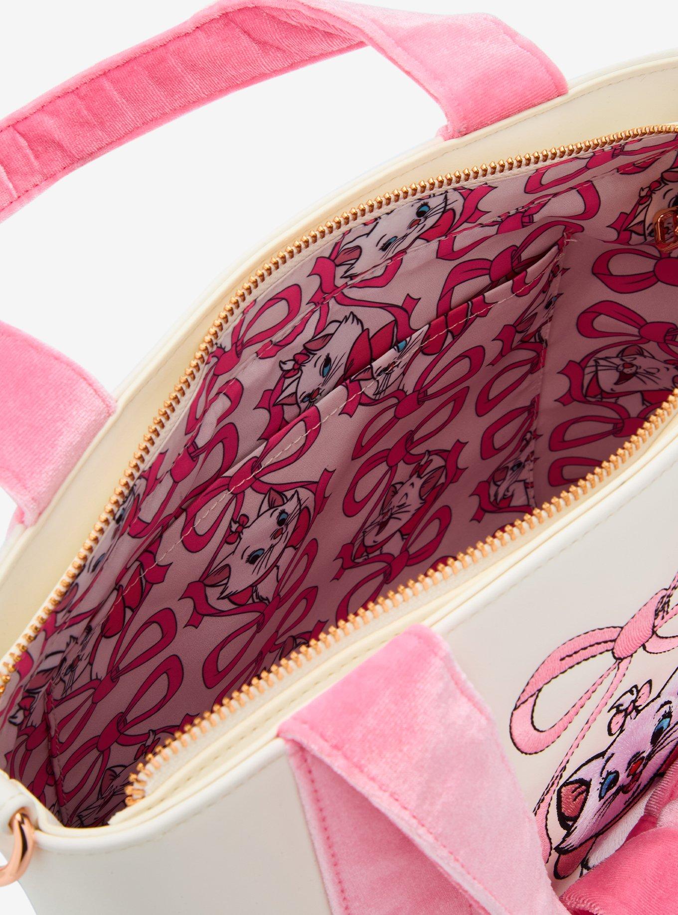 Loungefly Disney The Aristocats Marie Velvet Bow Tote Bag - BoxLunch Exclusive
