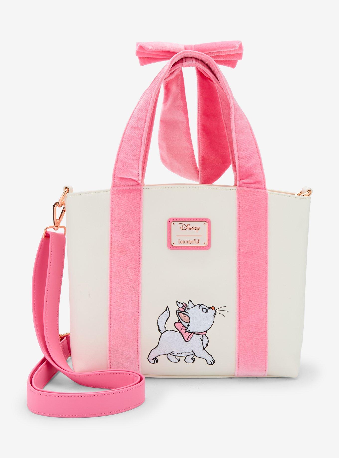 Loungefly Disney The Aristocats Marie Velvet Bow Tote Bag - BoxLunch Exclusive, , alternate