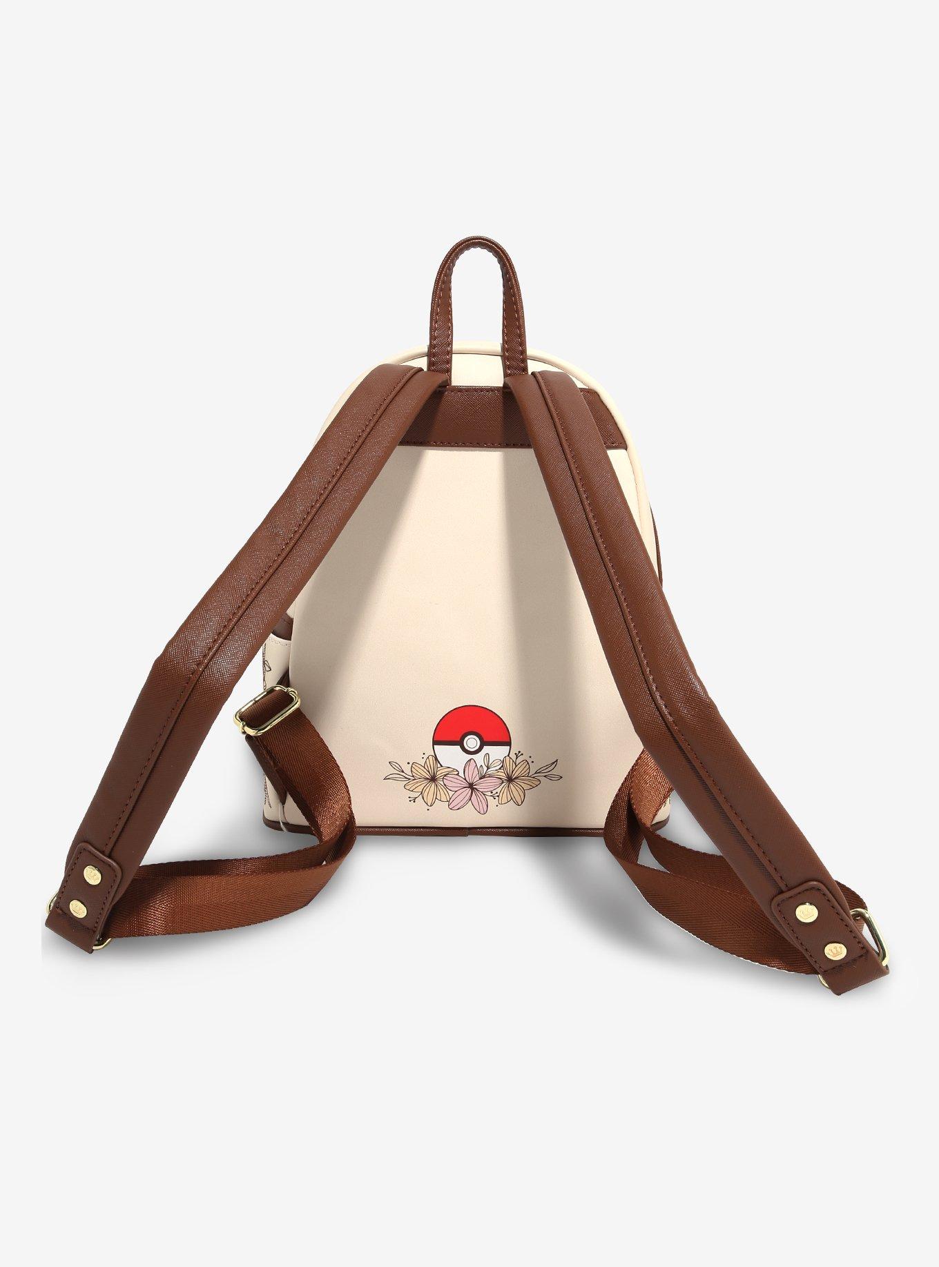 Loungefly Pokémon Pikachu & Eevee Floral Mini Backpack — BoxLunch Exclusive, , alternate