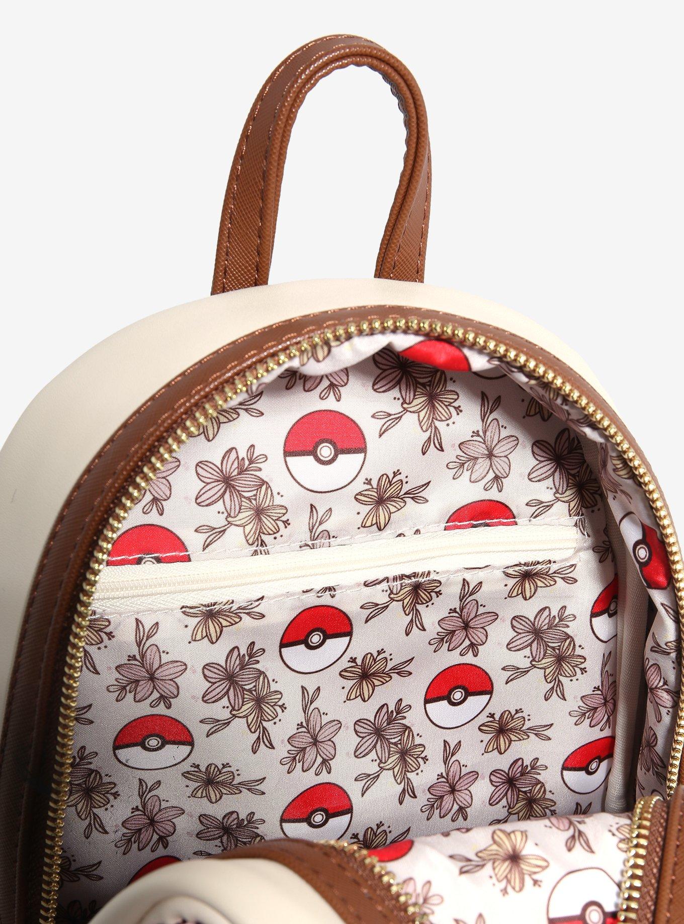 Loungefly Pokémon Pikachu & Eevee Floral Mini Backpack — BoxLunch Exclusive, , alternate