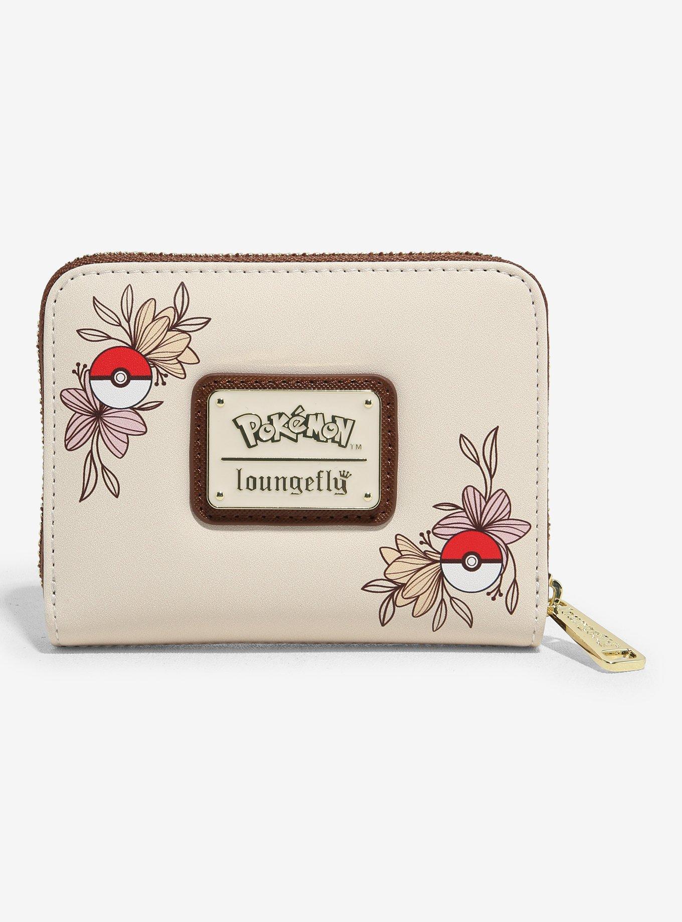 Loungefly Pokémon Pikachu & Eevee Floral Zip Wallet — BoxLunch Exclusive, , hi-res