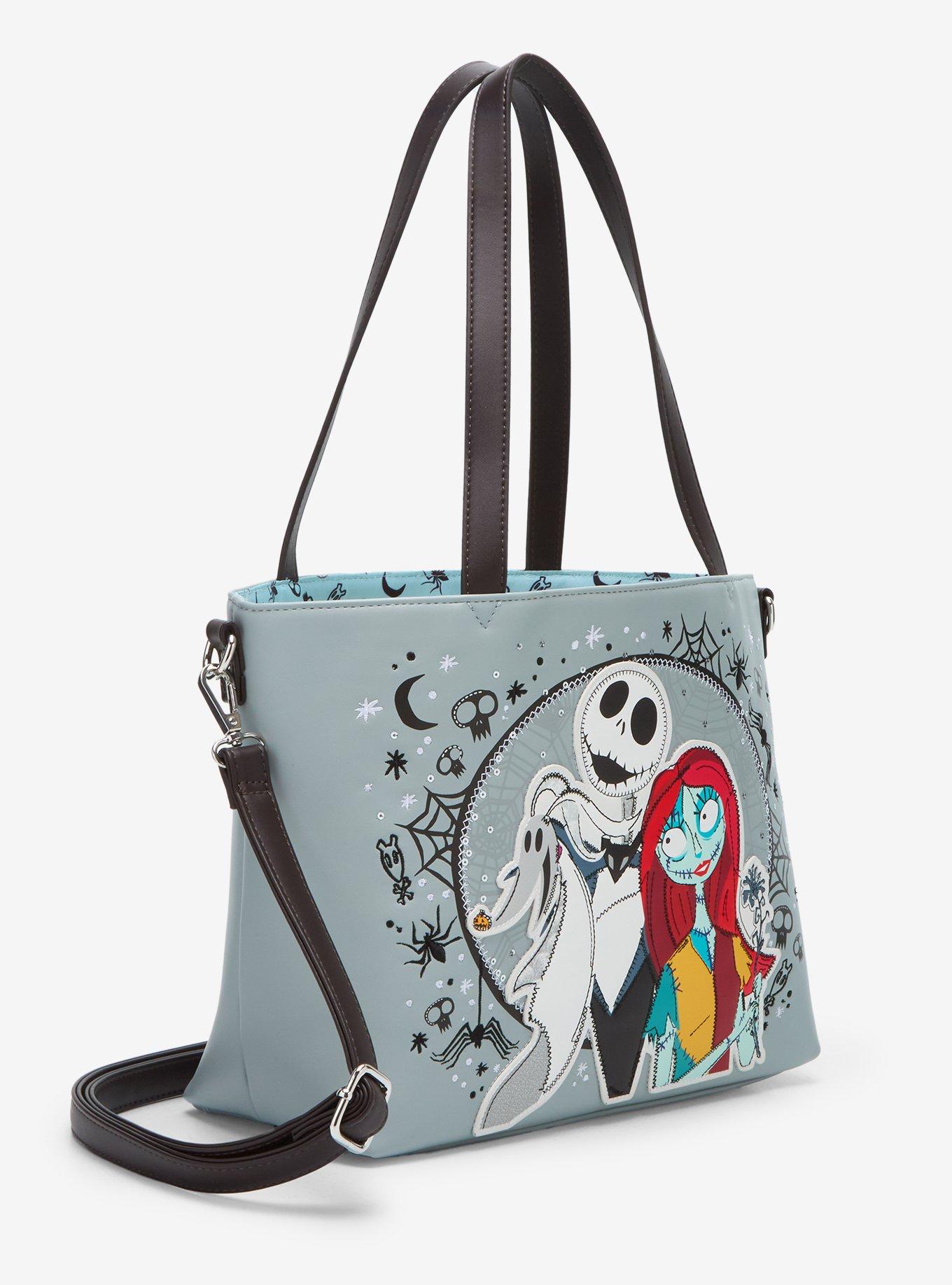 Loungefly Disney The Nightmare Before Christmas Jack, Sally, & Zero Sequin Tote Bag — BoxLunch Exclusive, , hi-res