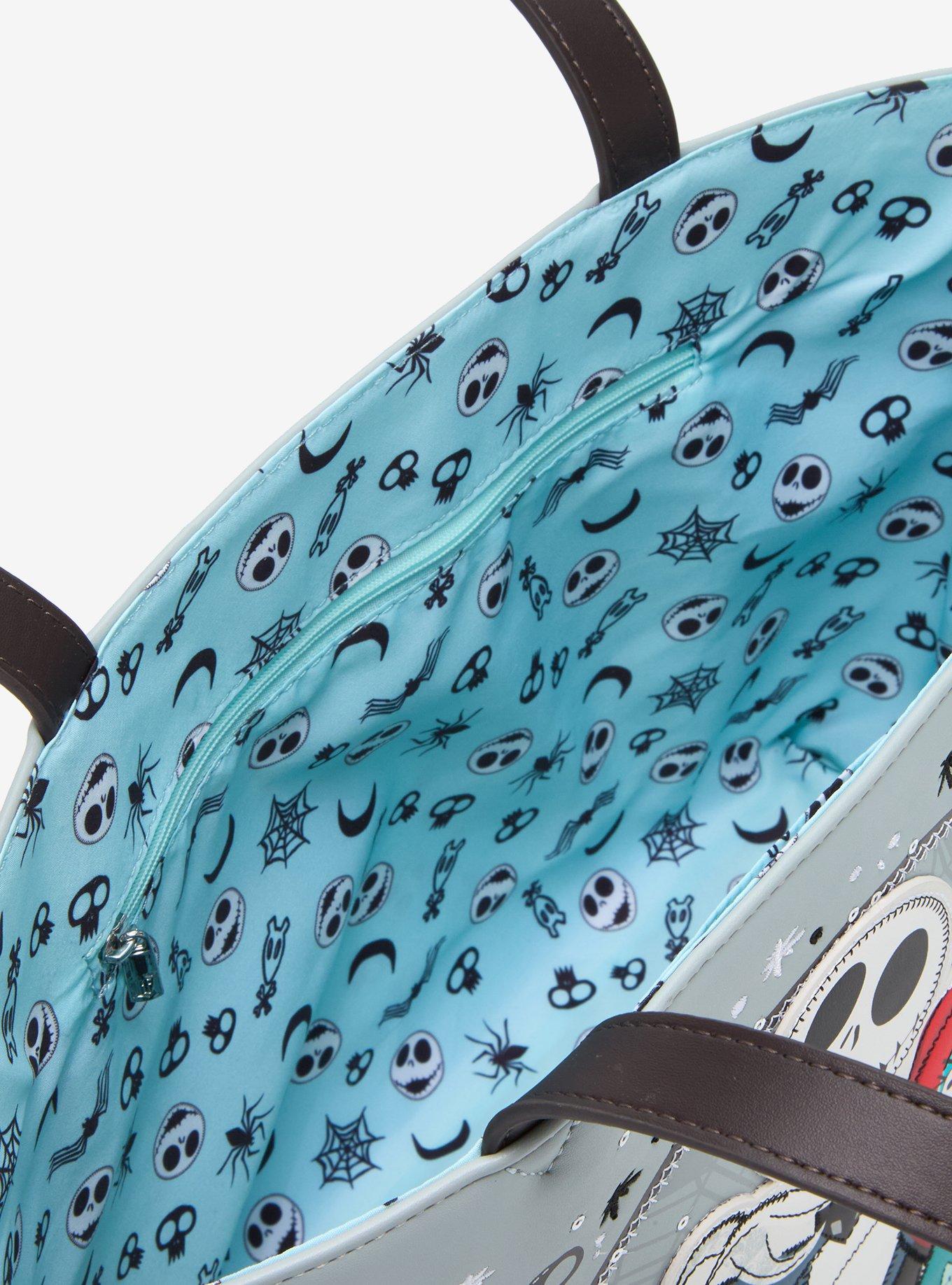 Loungefly Disney The Nightmare Before Christmas Jack, Sally, & Zero Sequin Tote Bag — BoxLunch Exclusive, , alternate