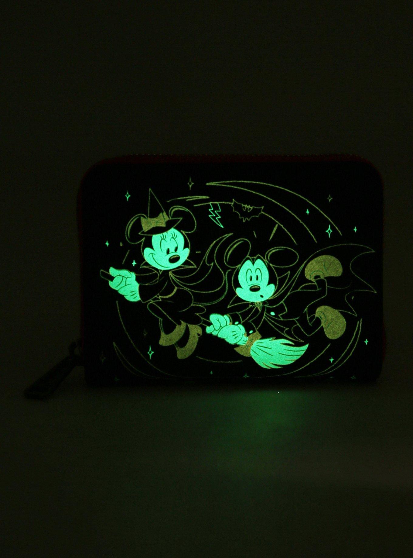 Loungefly Disney Mickey & Minnie Halloween Glow-in-the-Dark Wallet - BoxLunch Exclusive, , hi-res