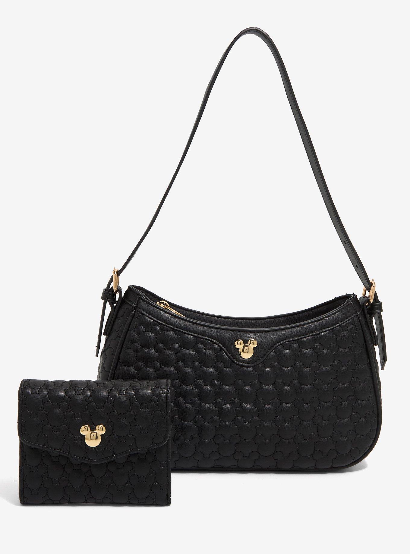Disney Mickey Mouse Silhouettes Quilted Shoulder Bag - BoxLunch Exclusive, , alternate