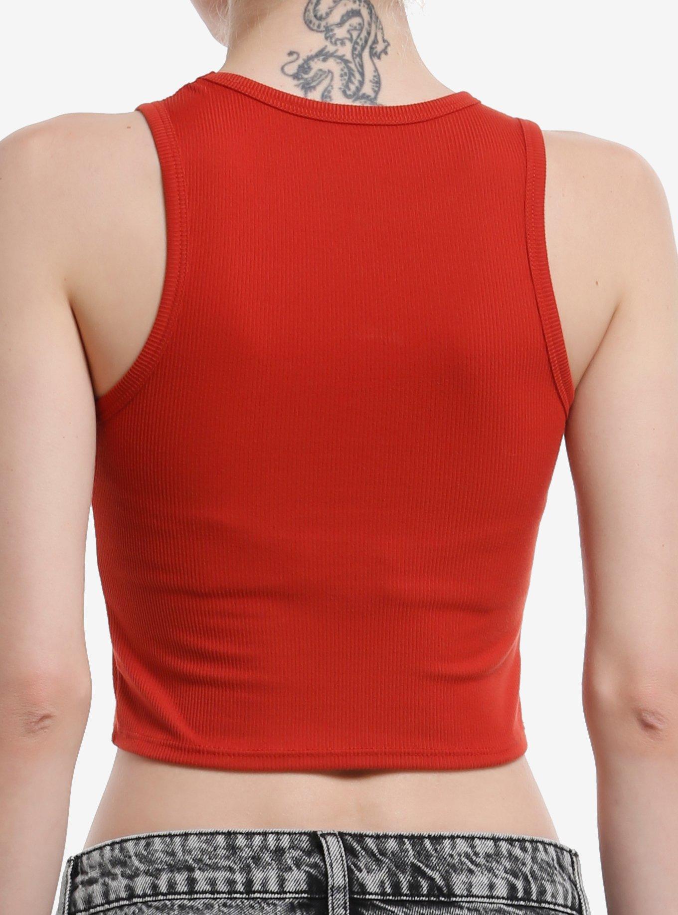 Twenty One Pilots Acronym Crop Girls Tank Top, ORANGE, alternate
