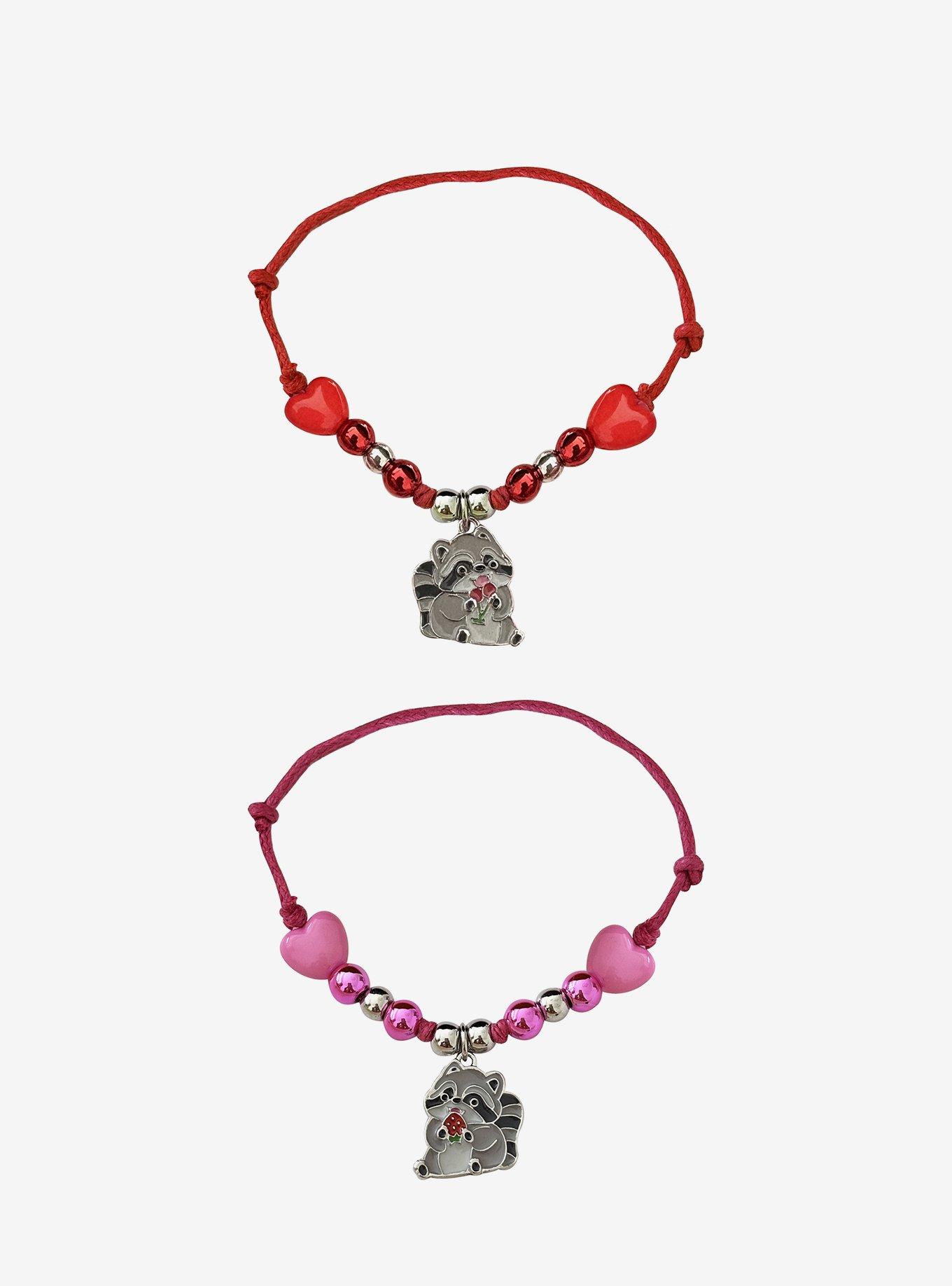 Thorn & Fable Hungry Raccoon Best Friend Cord Bracelet Set, , hi-res