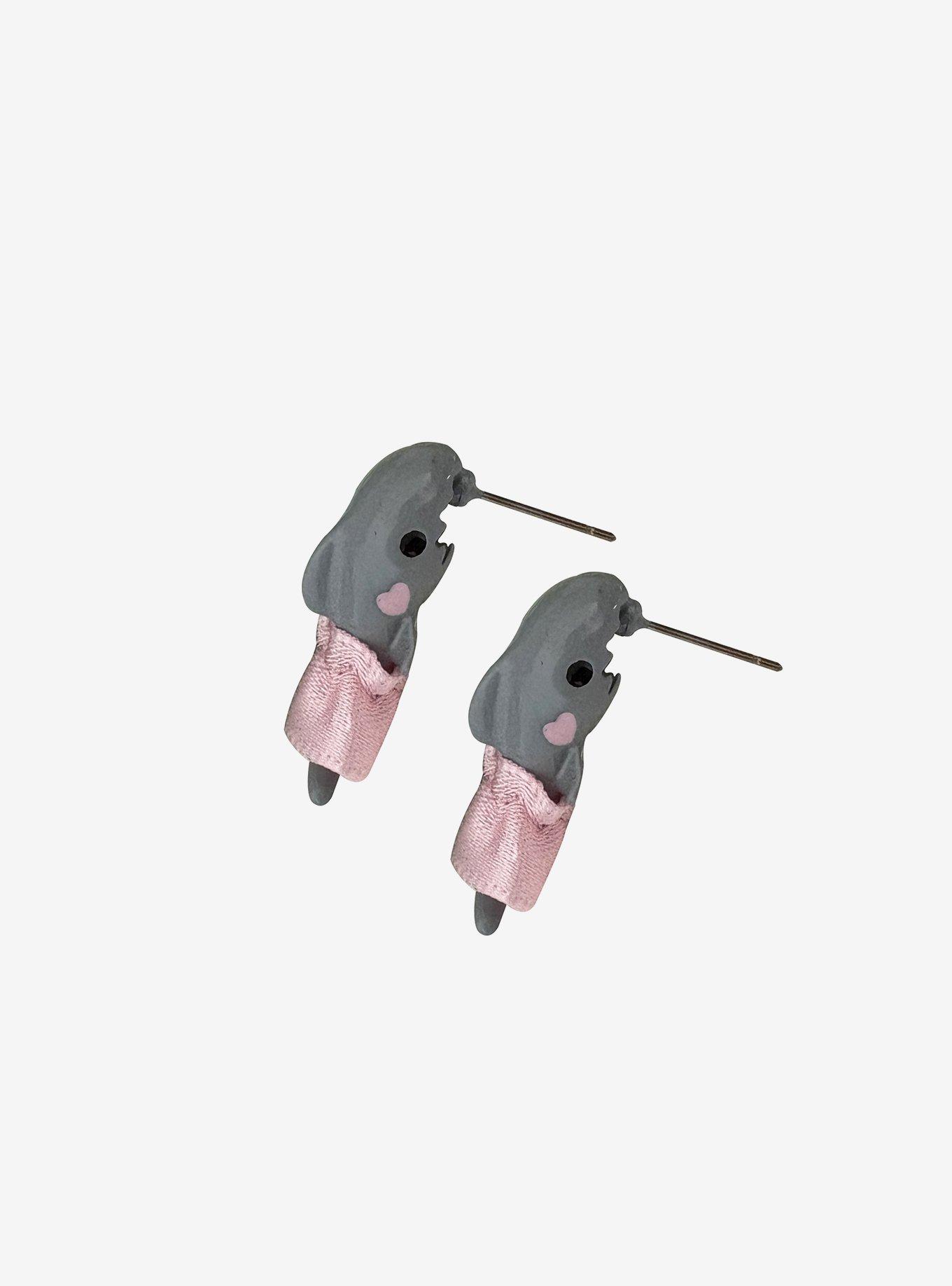Sweet Society Coquette Shark Stud Earrings, , hi-res