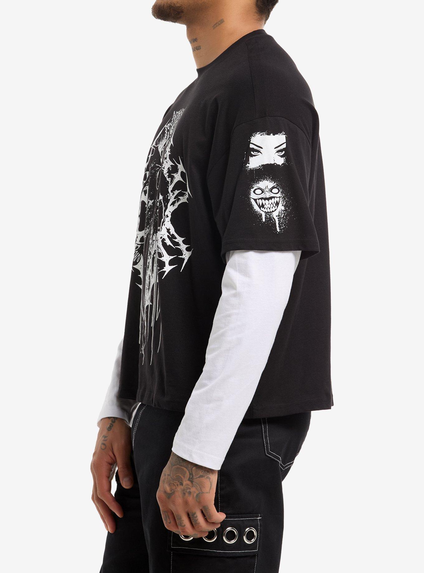 Noise & Decay Anime Demon Twofer Long-Sleeve T-Shirt, , alternate
