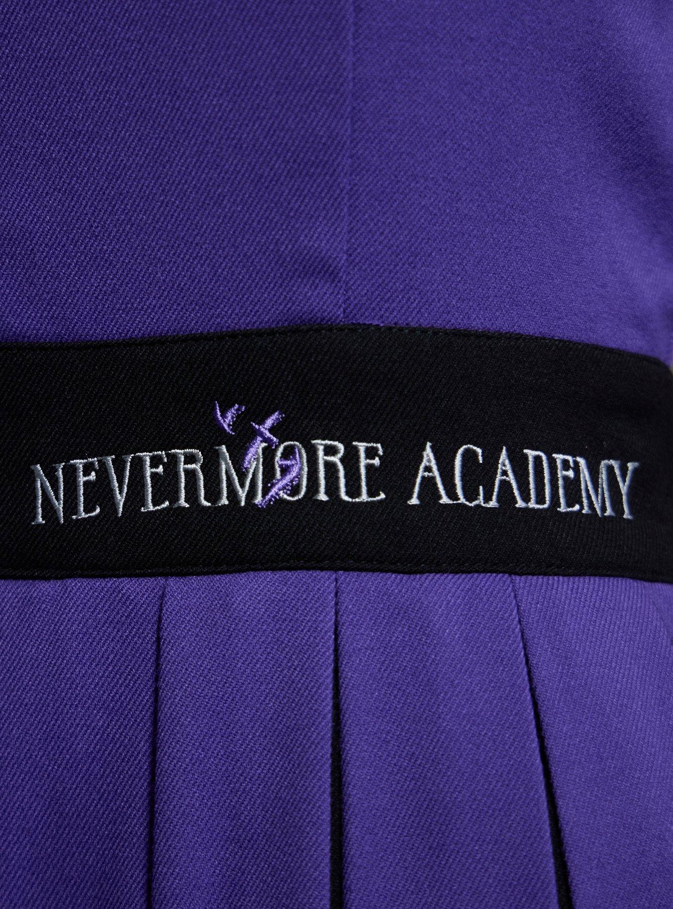 Wednesday Enid Nevermore Academy Pleated Tank Dress, PURPLE  BLACK, alternate