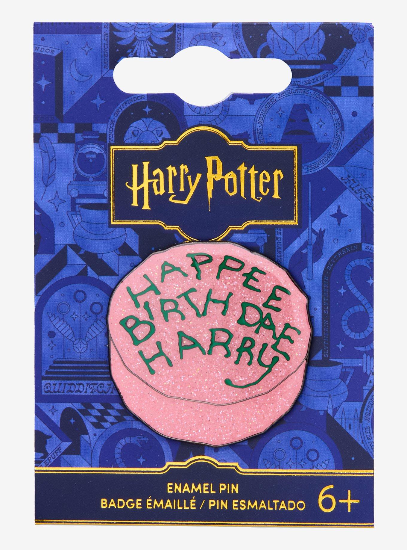Loungefly Harry Potter Birthday Cake Glitter Enamel Pin, , alternate