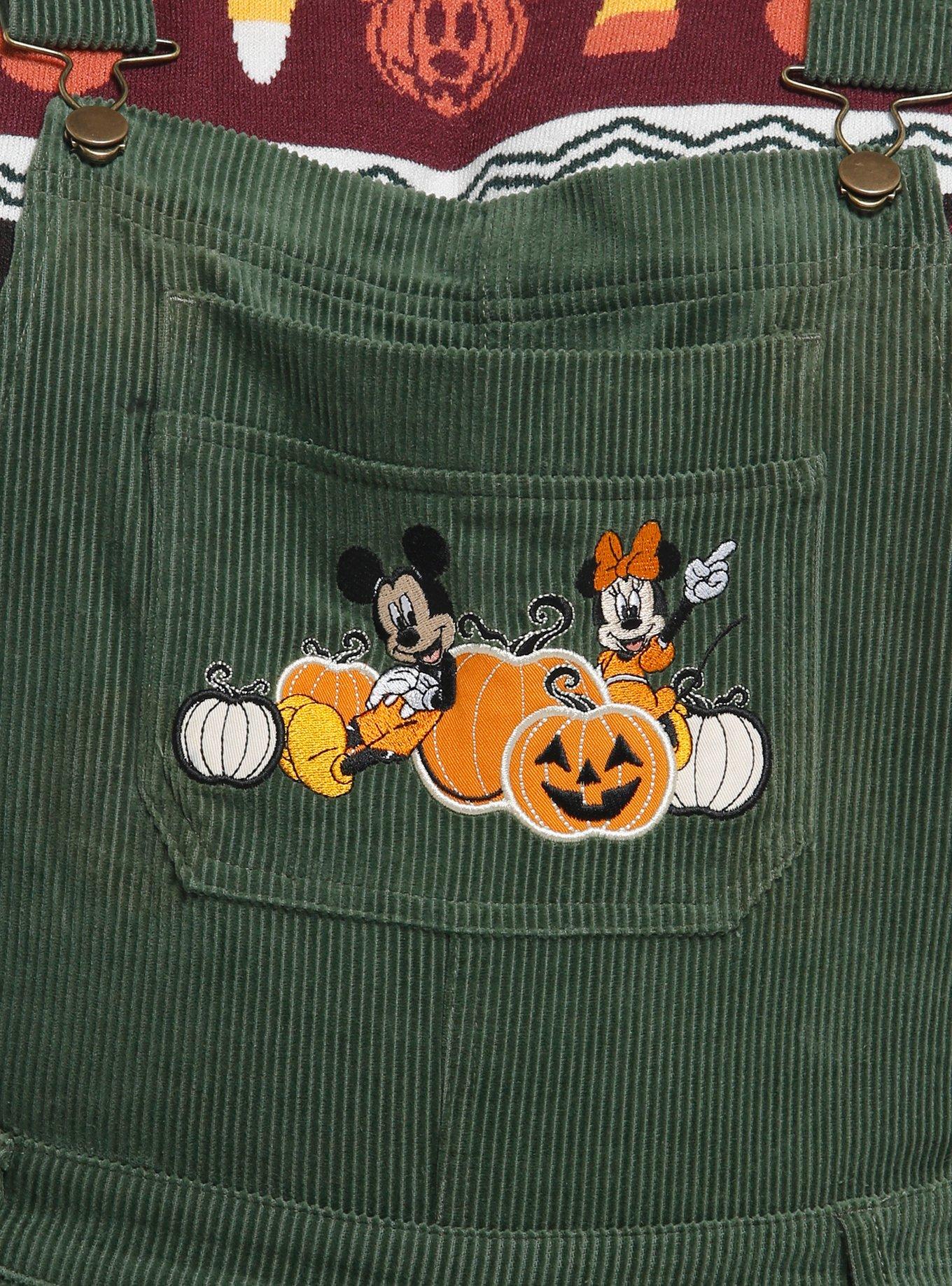 Her Universe Disney Mickey Mouse & Minnie Mouse Corduroy Shortalls Plus Size, MULTI, alternate