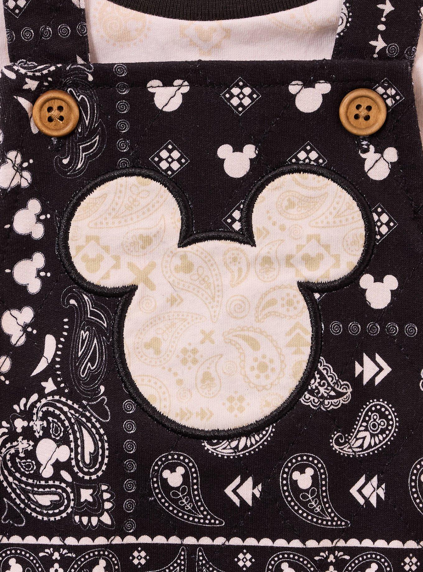 Disney Mickey Mouse Bandana Infant T-Shirt & Overall Set — BoxLunch Exclusive, , alternate