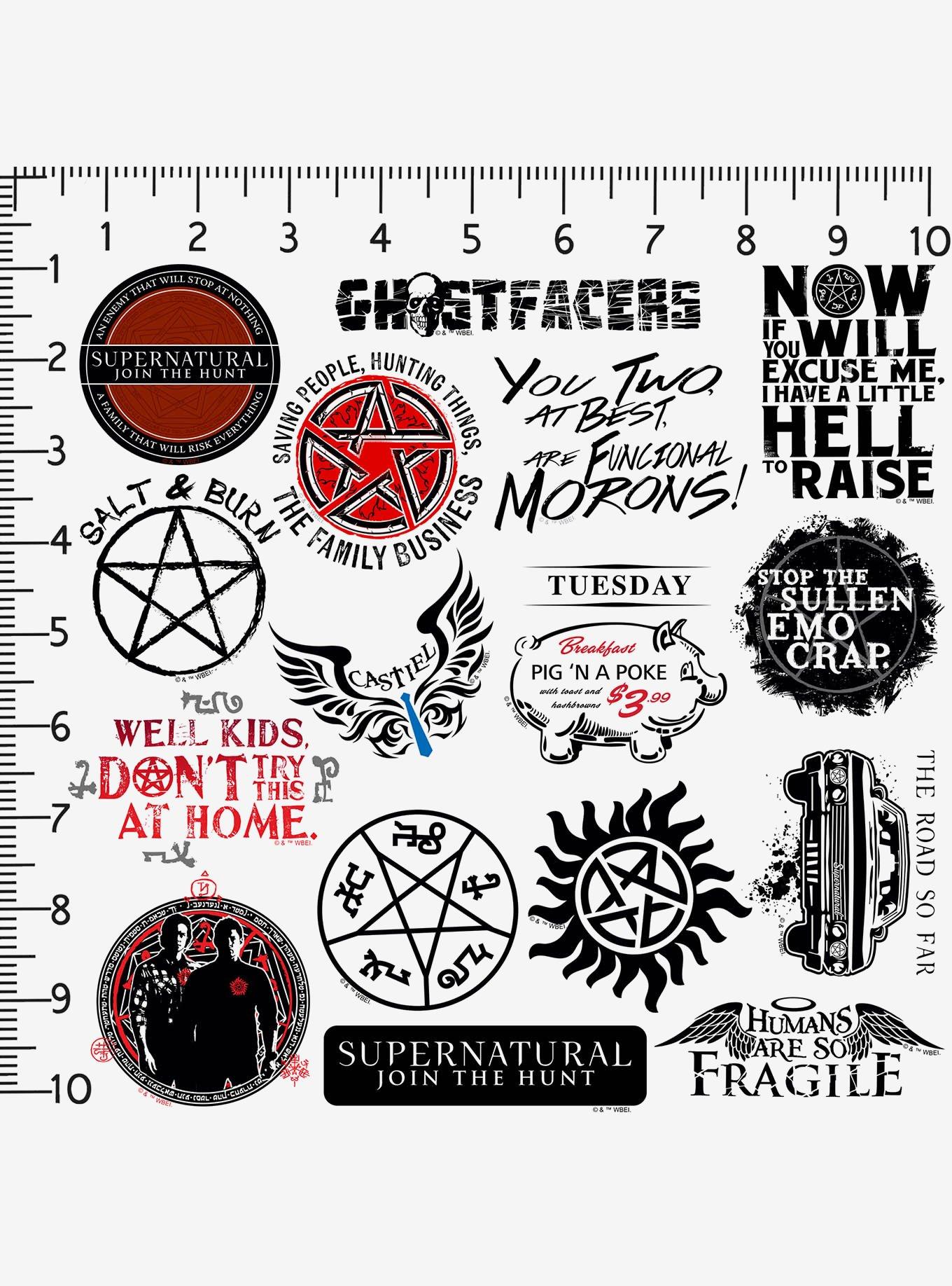 Supernatural Limited Color 100ct Vinyl Stickers Variety Pack, , alternate