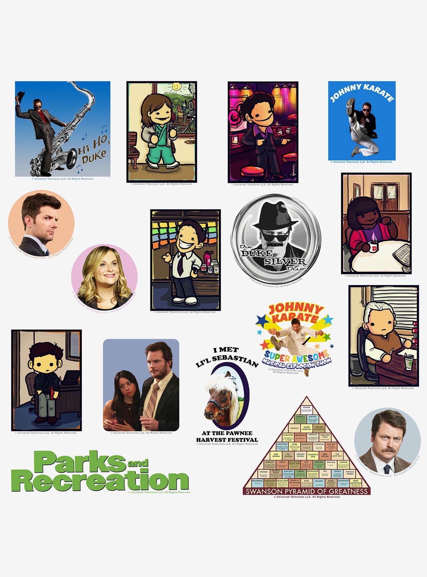Parks and Recreation 100ct Vinyl Stickers Variety Pack, , alternate