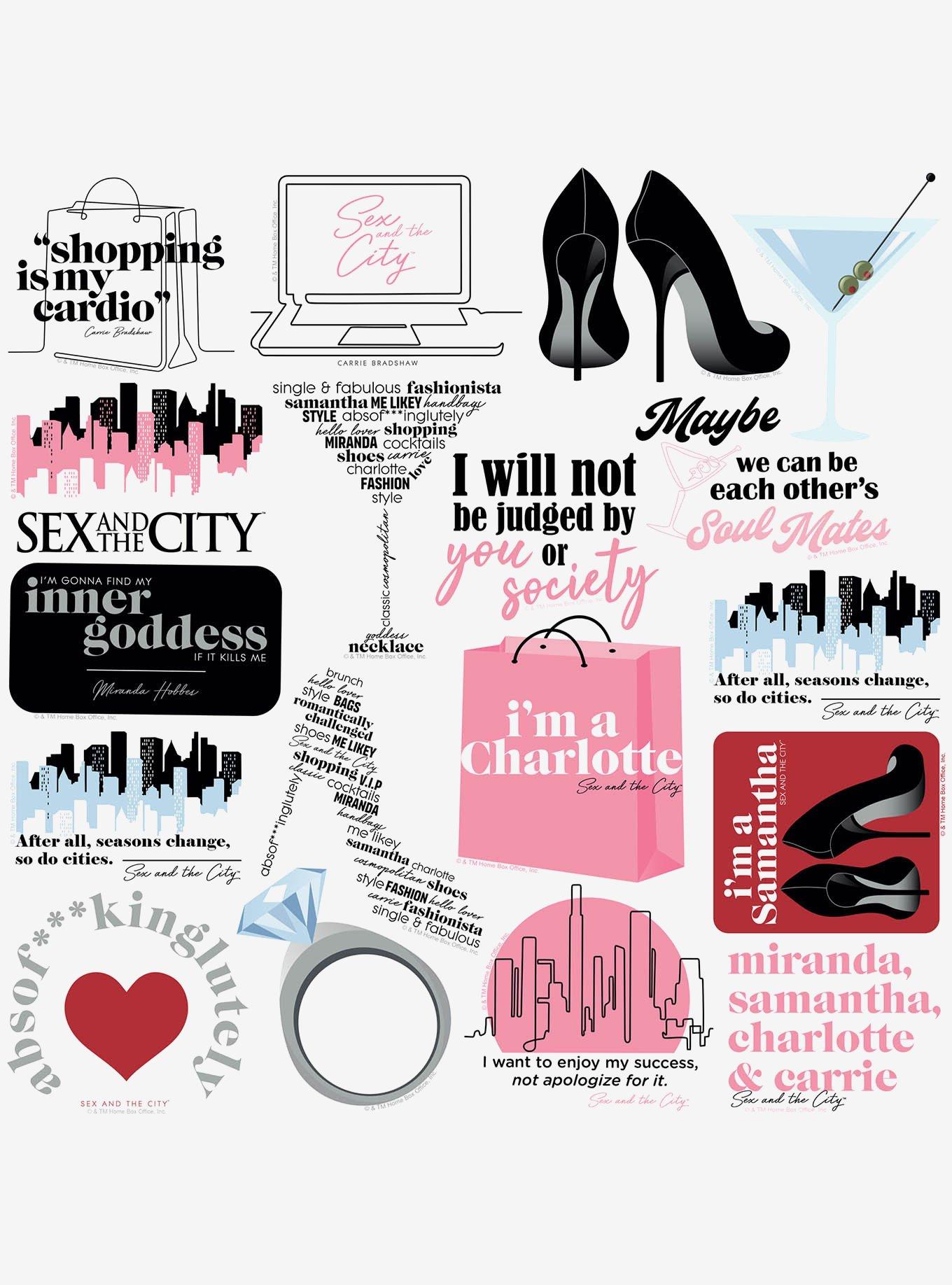 Sex and the City 100ct Vinyl Stickers Variety Pack, , alternate