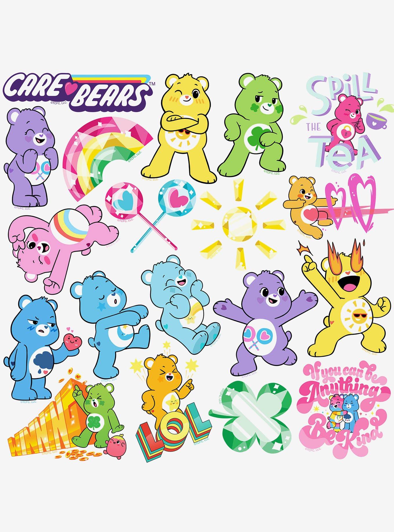 Care Bears: Unlock the Magic 100ct Vinyl Stickers Variety Pack, , alternate