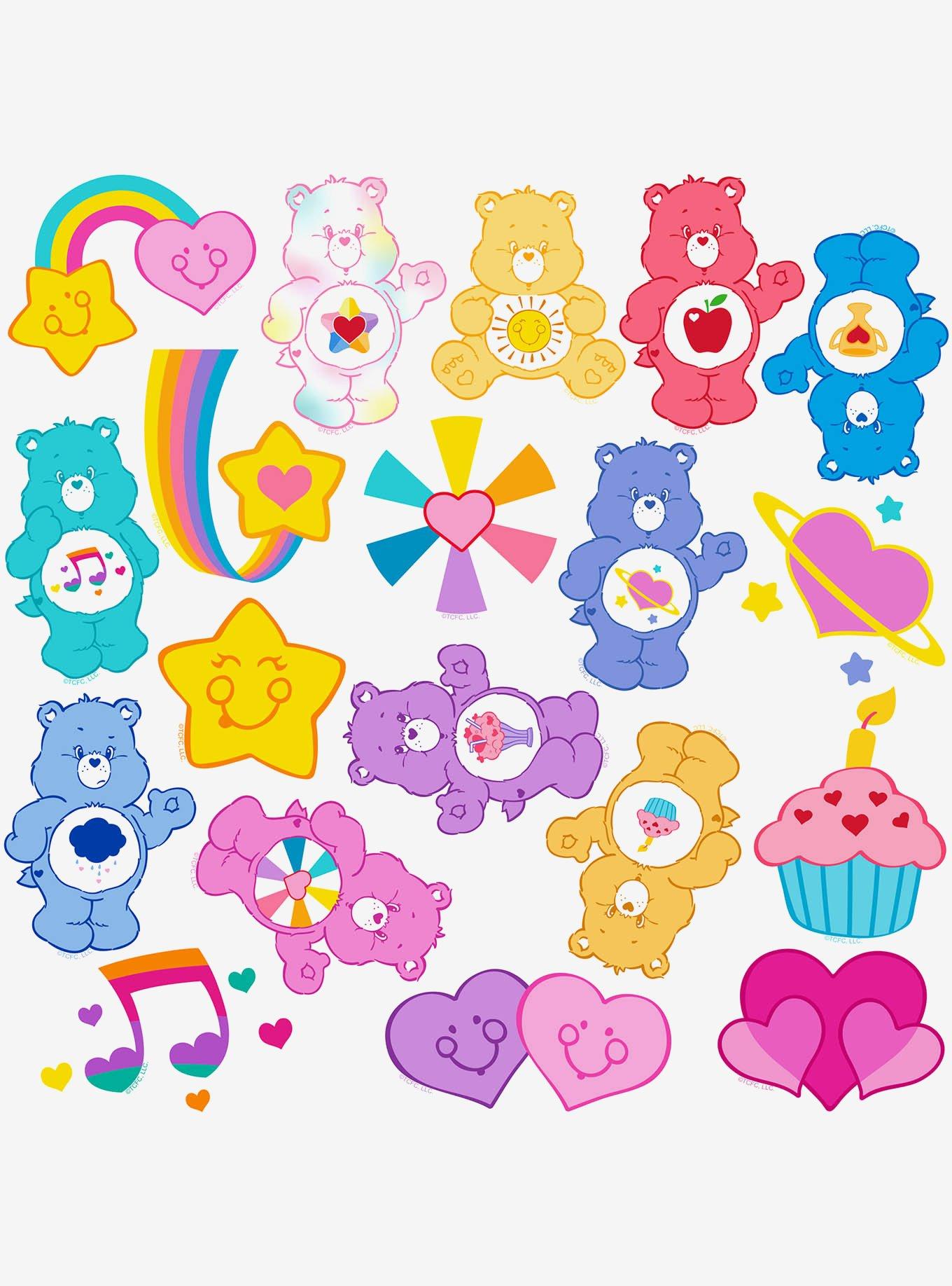 Care Bears and Tummy Emblems 100ct Vinyl Stickers Variety Pack, , alternate