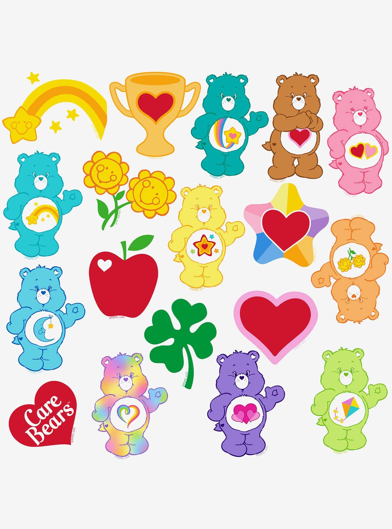 Care Bears and Tummy Emblems 100ct Vinyl Stickers Variety Pack, , alternate