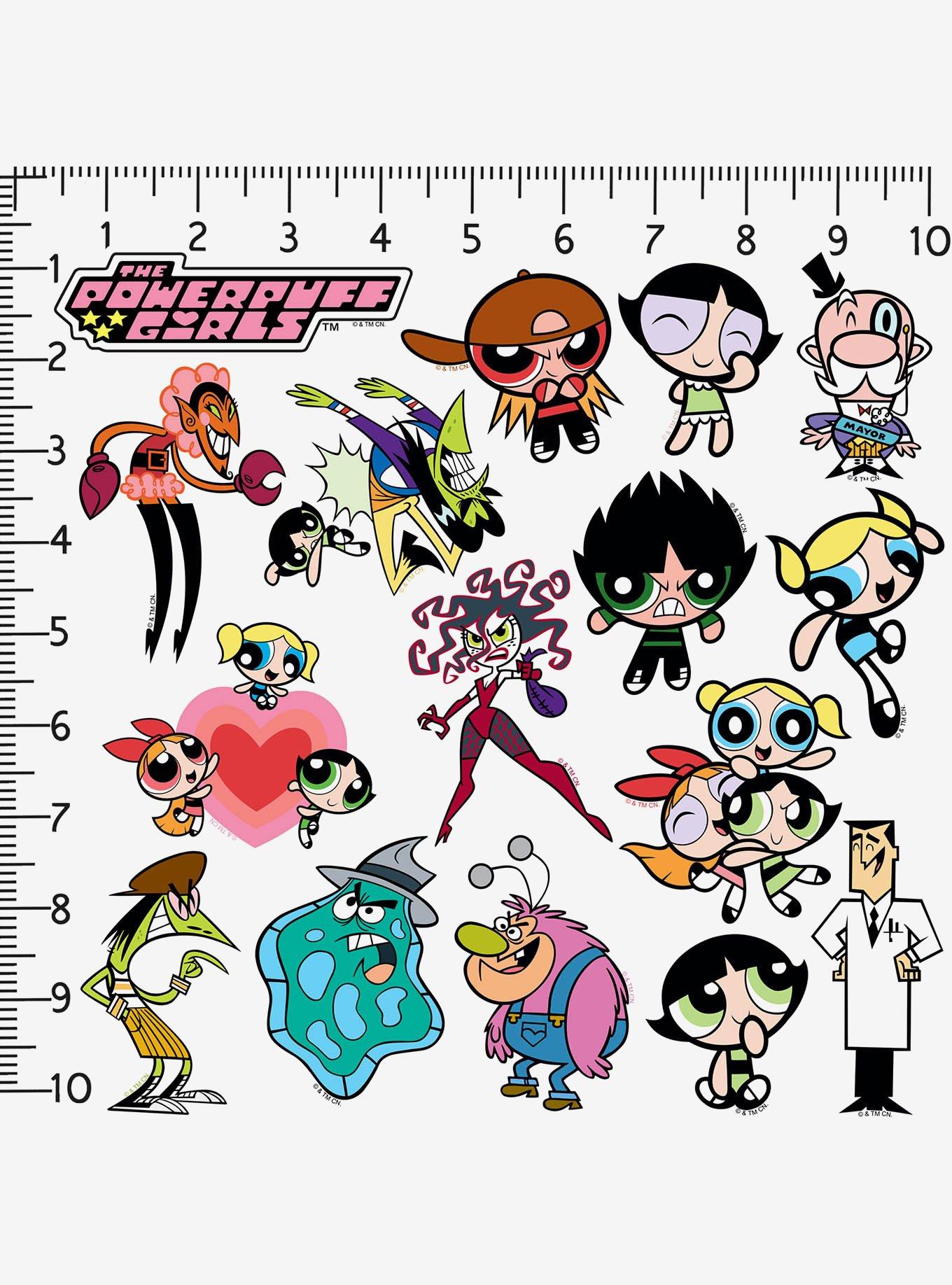 Powerpuff Girls Character 100ct Vinyl Stickers Variety Pack, , hi-res