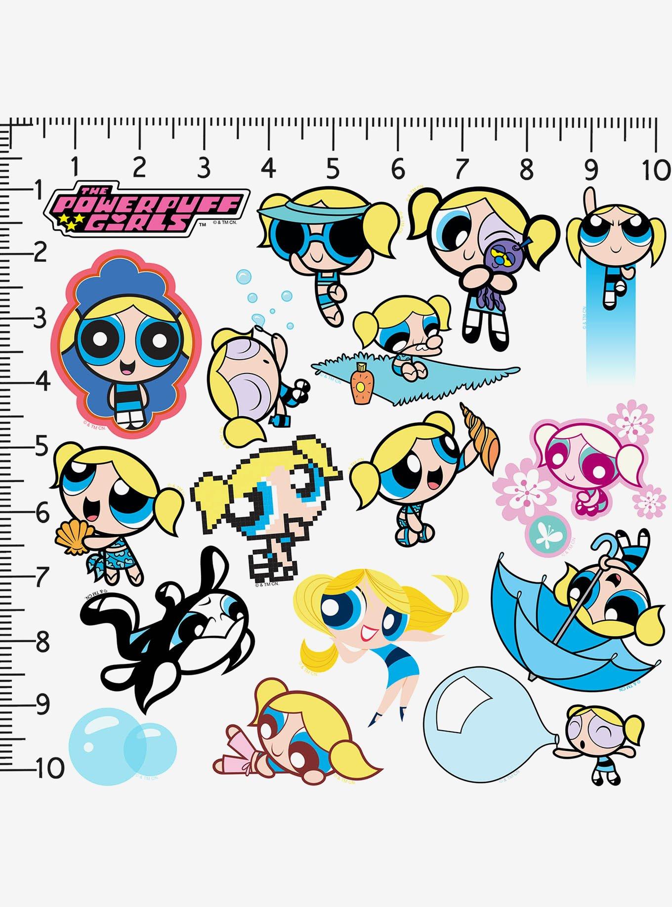 Powerpuff Girls Bubbles 100ct Vinyl Stickers Variety Pack, , hi-res