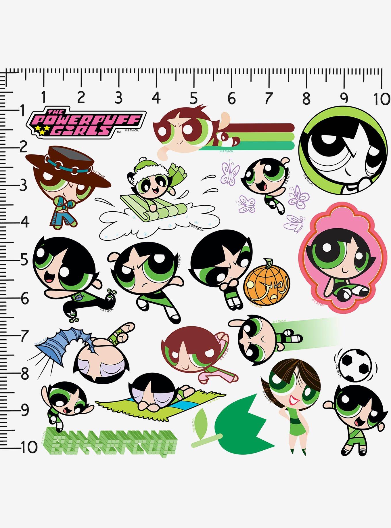 Powerpuff Girls Buttercup 100ct Vinyl Stickers Variety Pack, , hi-res