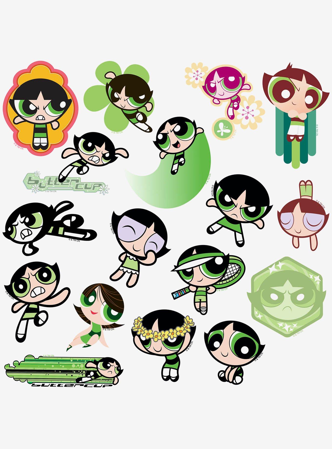 Powerpuff Girls Buttercup 100ct Vinyl Stickers Variety Pack, , alternate