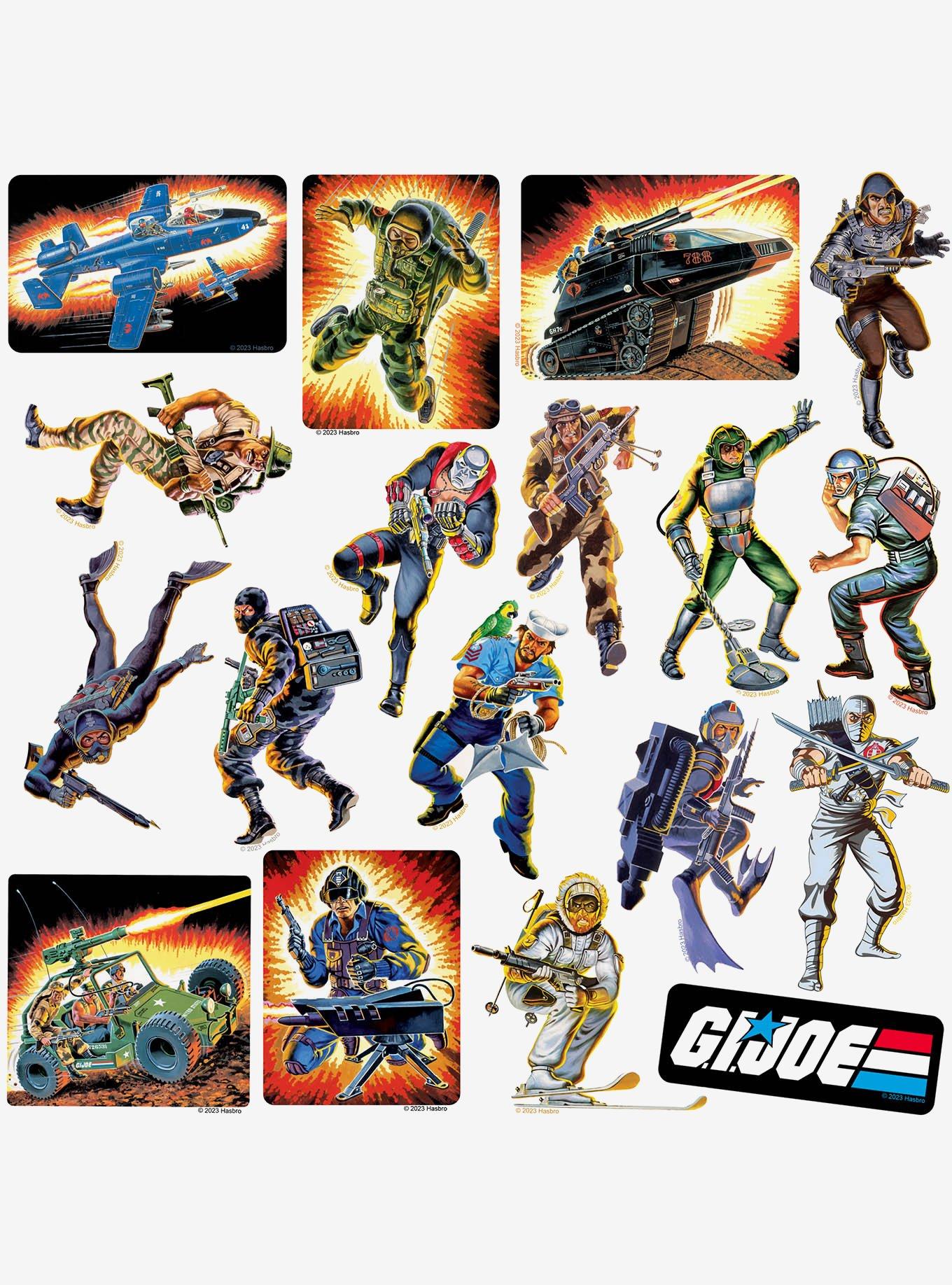 G.I. Joe Retro 100ct Vinyl Stickers Variety Pack, , alternate