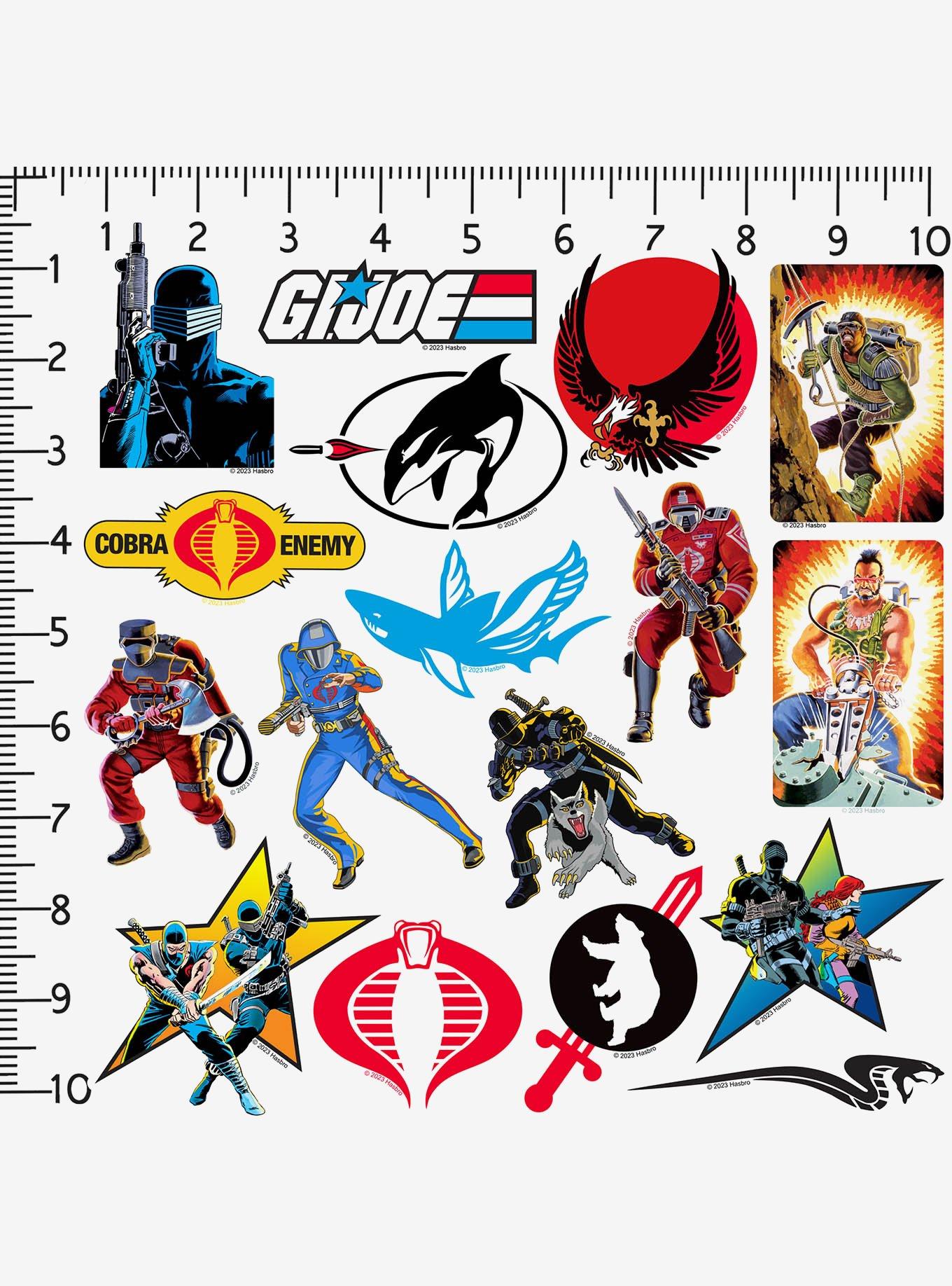 G.I. Joe Retro 100ct Vinyl Stickers Variety Pack, , alternate