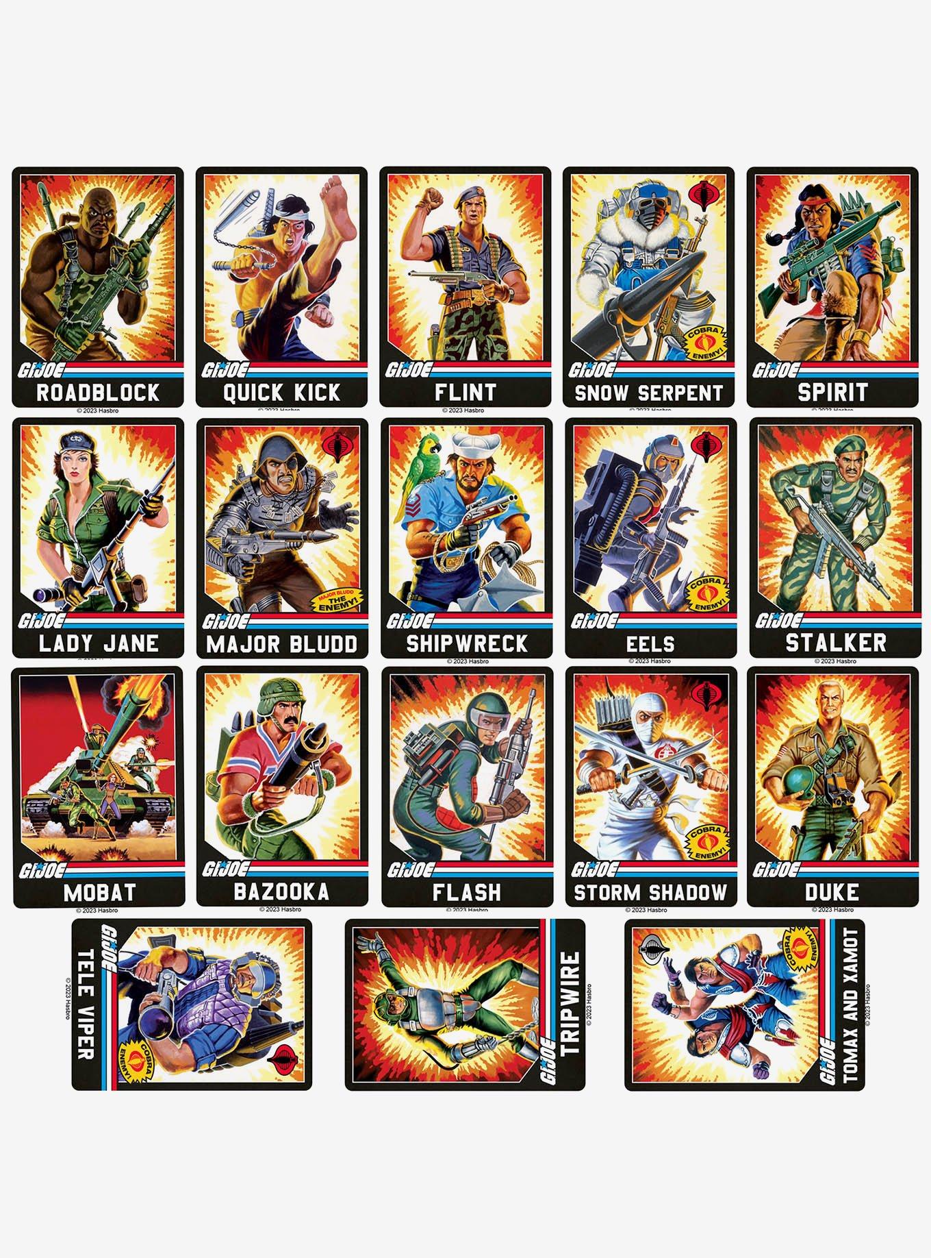 G.I. Joe Retro Card 100ct Vinyl Stickers Variety Pack, , alternate