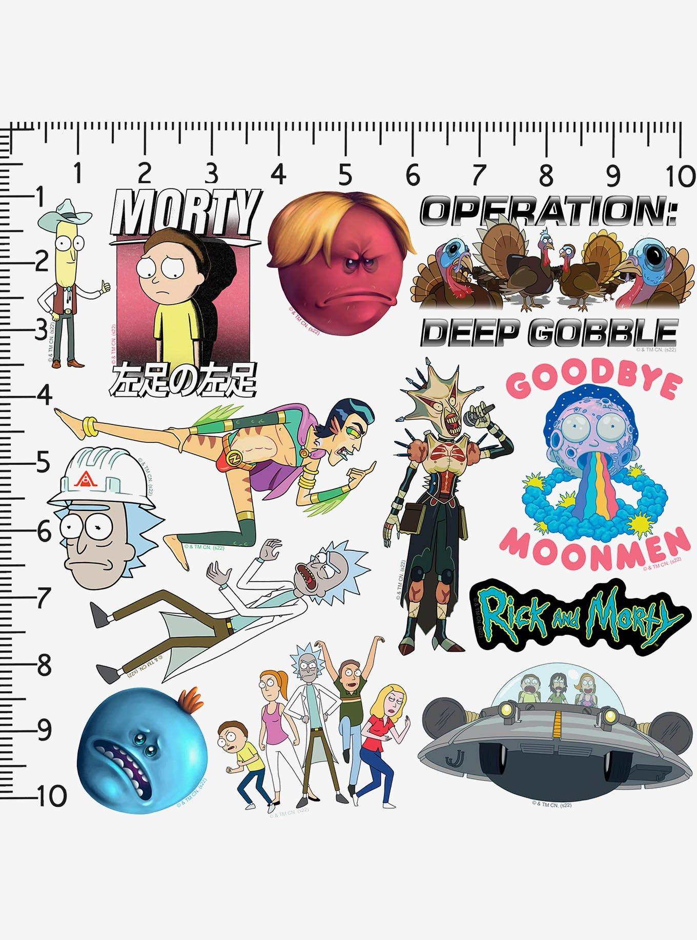 Rick and Morty 2Nd Variety 100ct Vinyl Stickers Variety Pack, , alternate